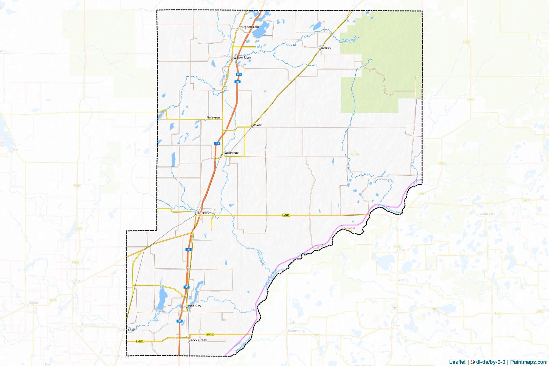 Pine (Minnesota) Map Cropping Samples-1