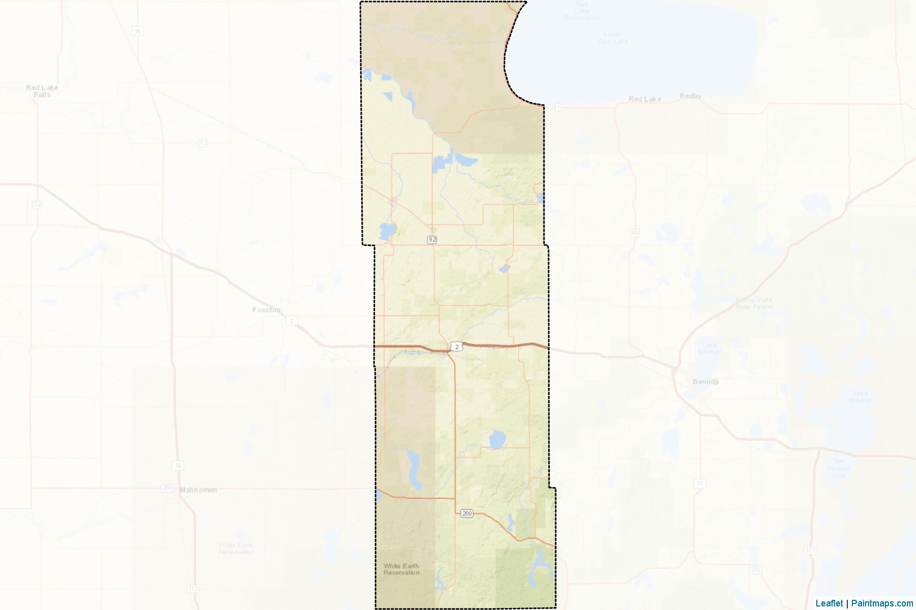 Muestras de recorte de mapas Clearwater (Minnesota)-2