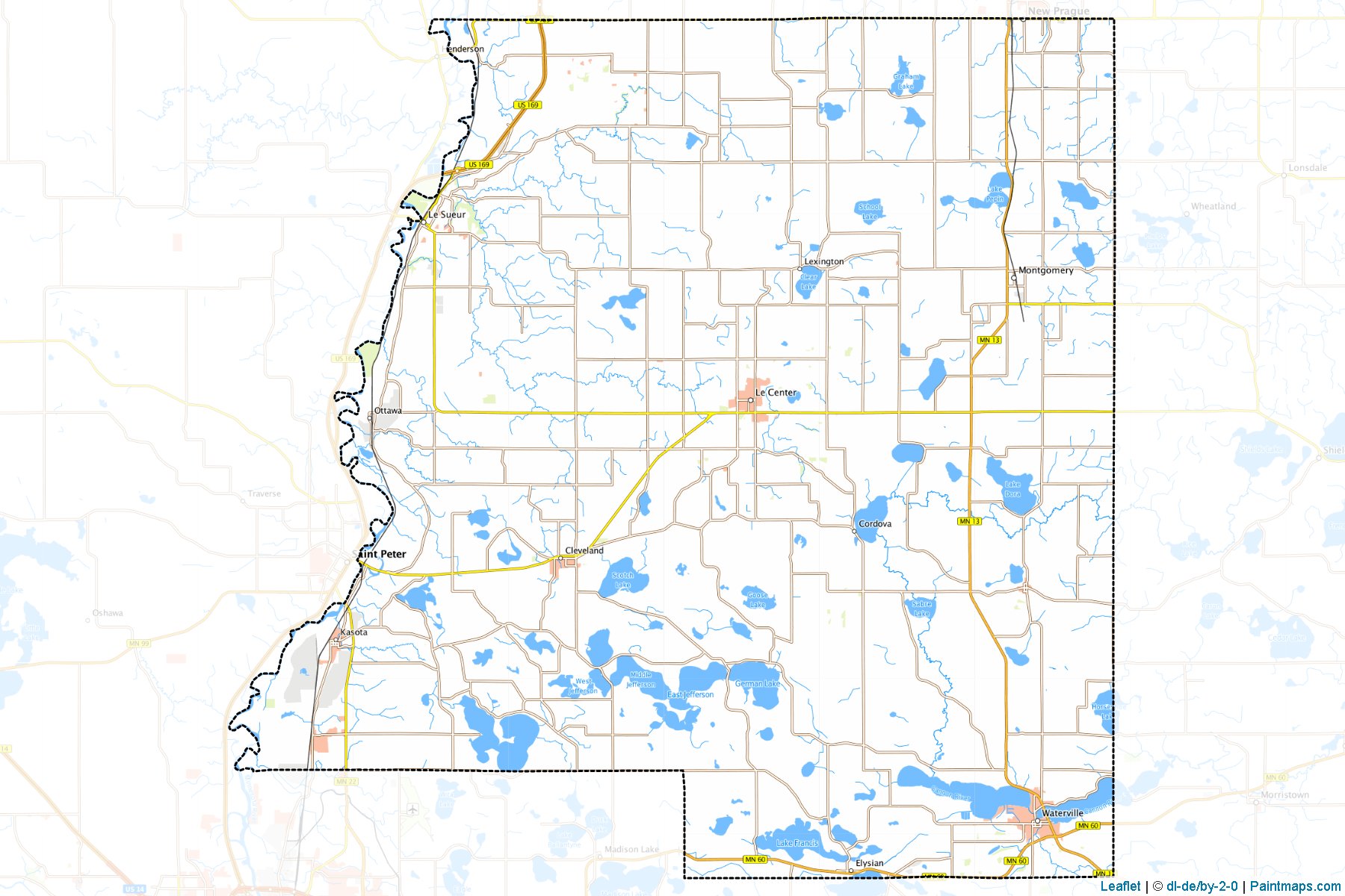 Le Sueur (Minnesota) Map Cropping Samples-1