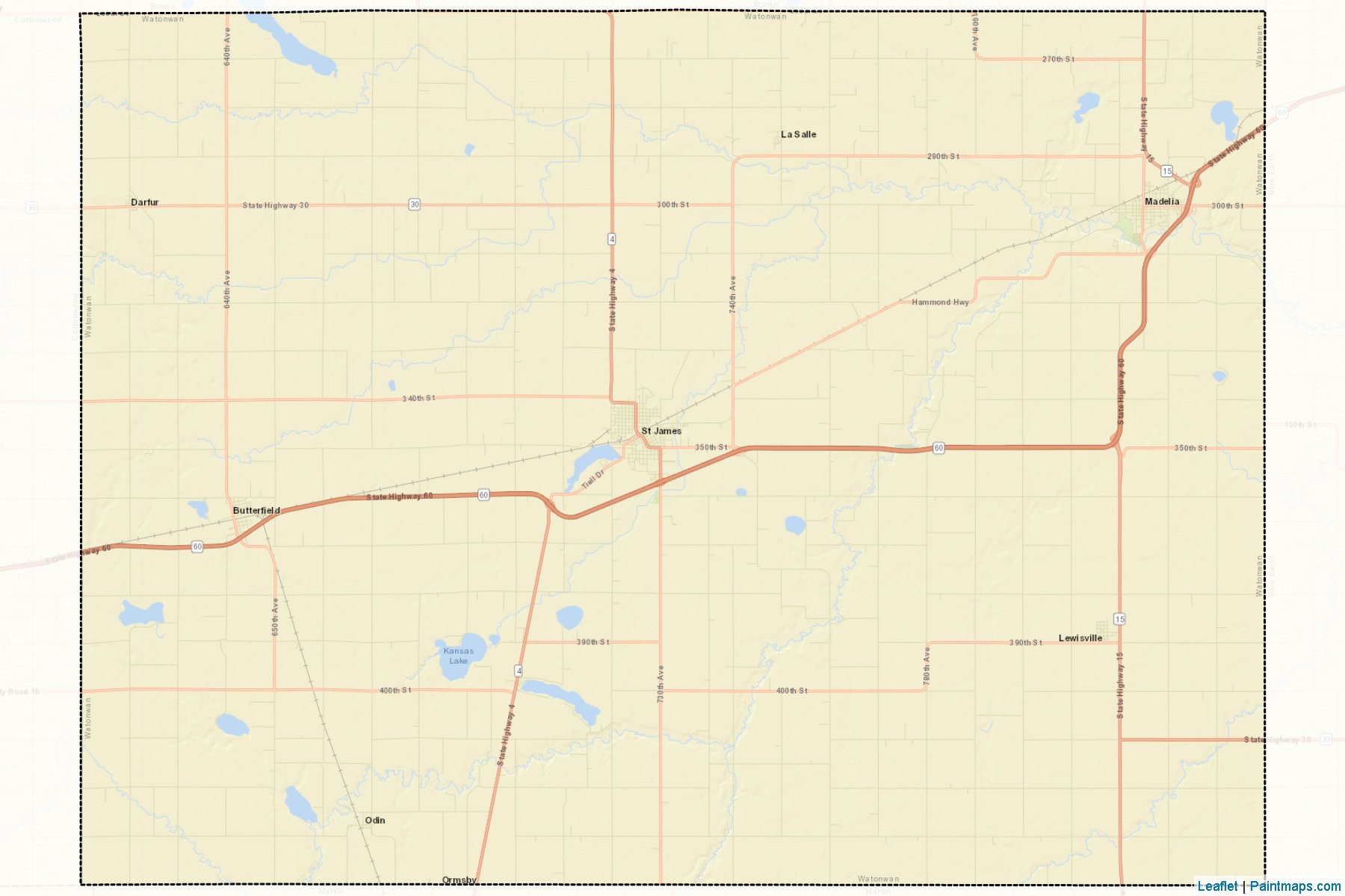 Watonwan (Minnesota) Map Cropping Samples-2