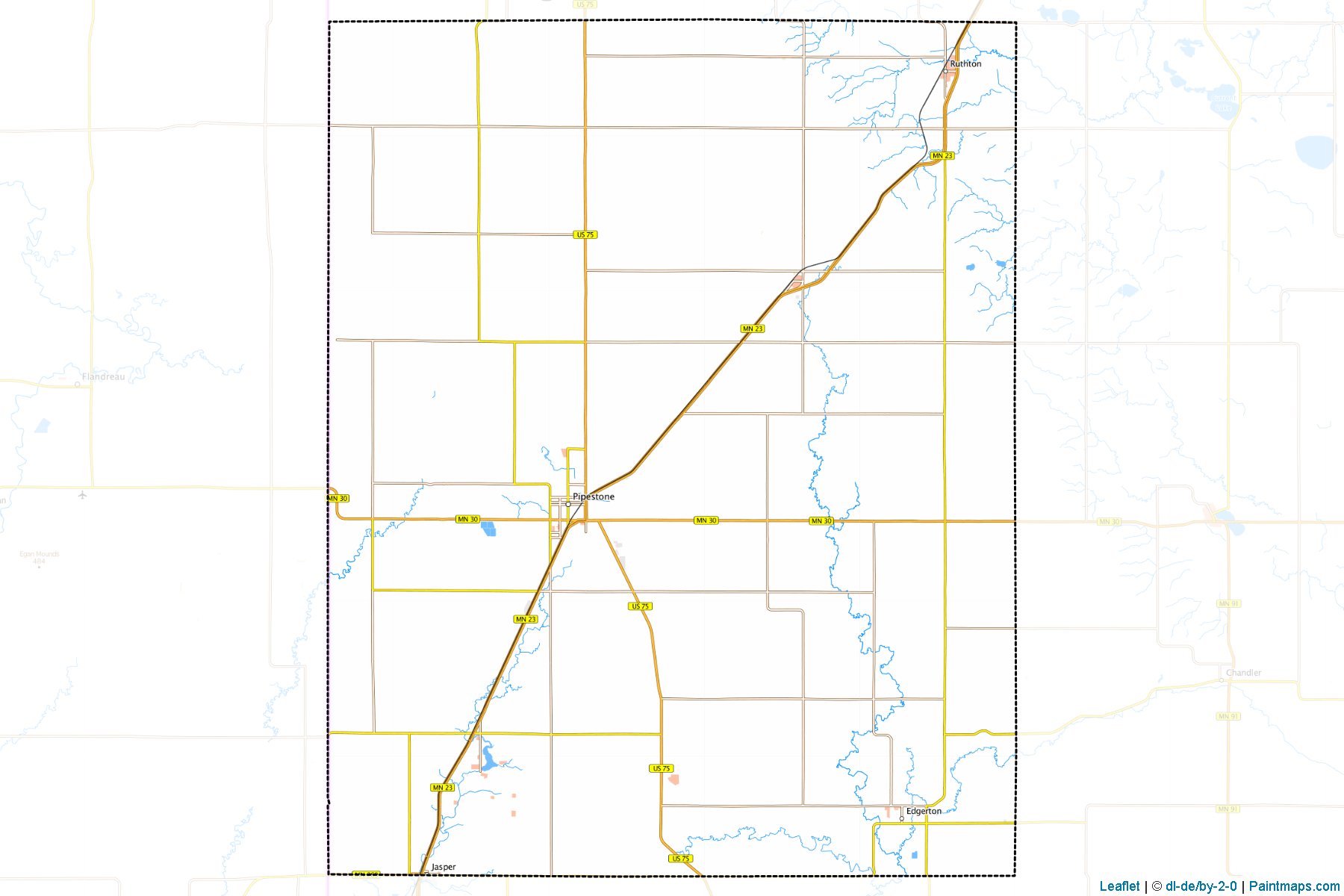 Pipestone (Minnesota) Map Cropping Samples-1