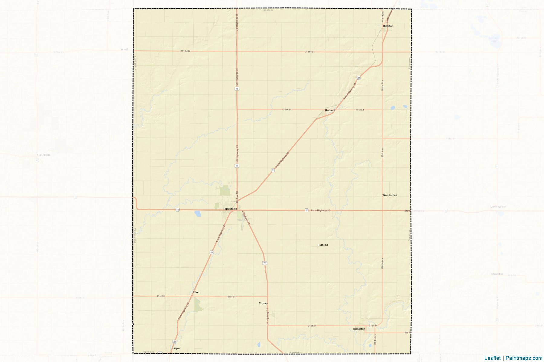 Pipestone (Minnesota) Map Cropping Samples-2