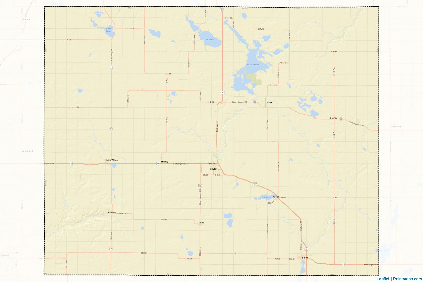 Murray (Minnesota) Map Cropping Samples-2