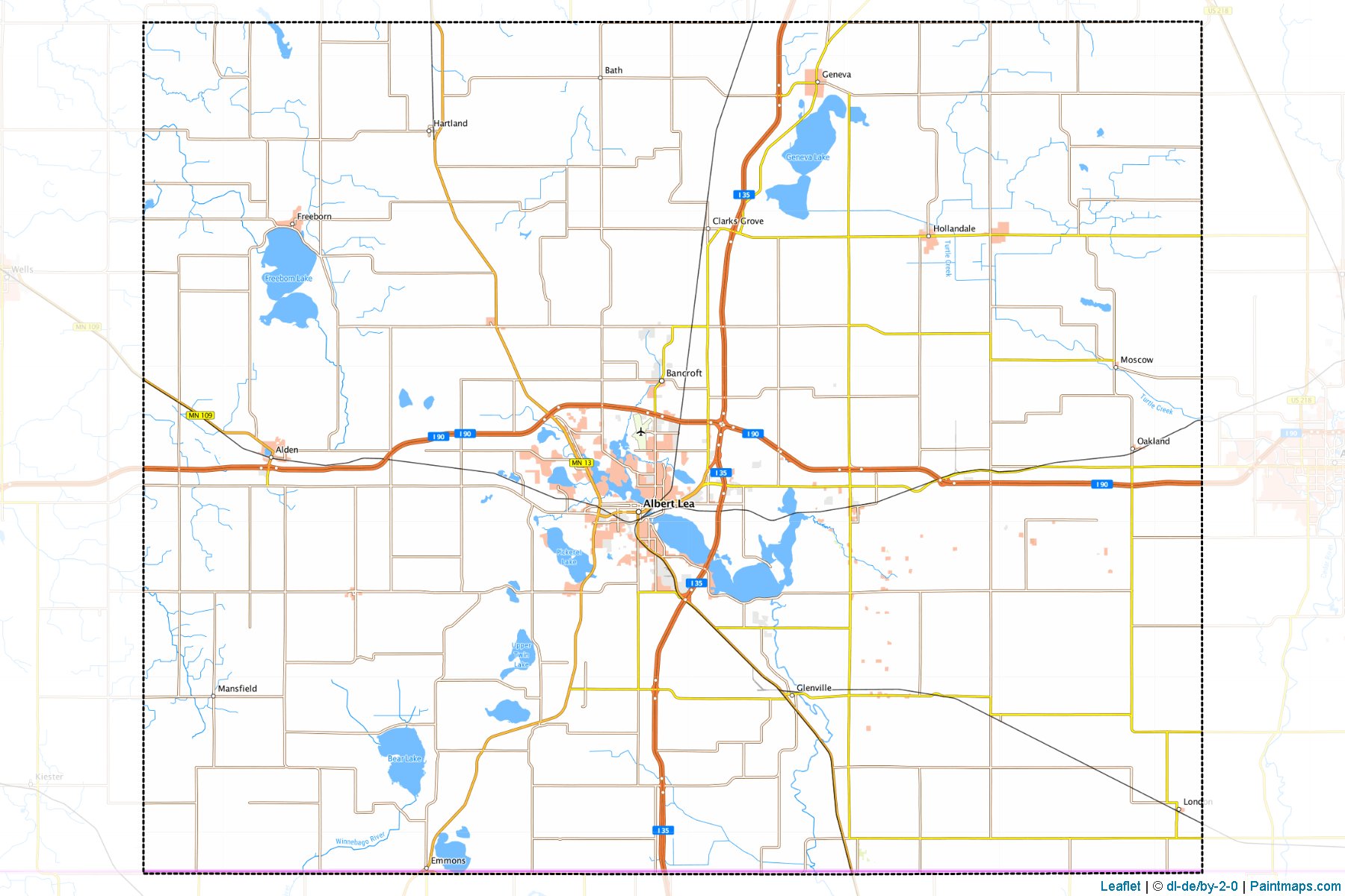 Freeborn (Minnesota) Map Cropping Samples-1