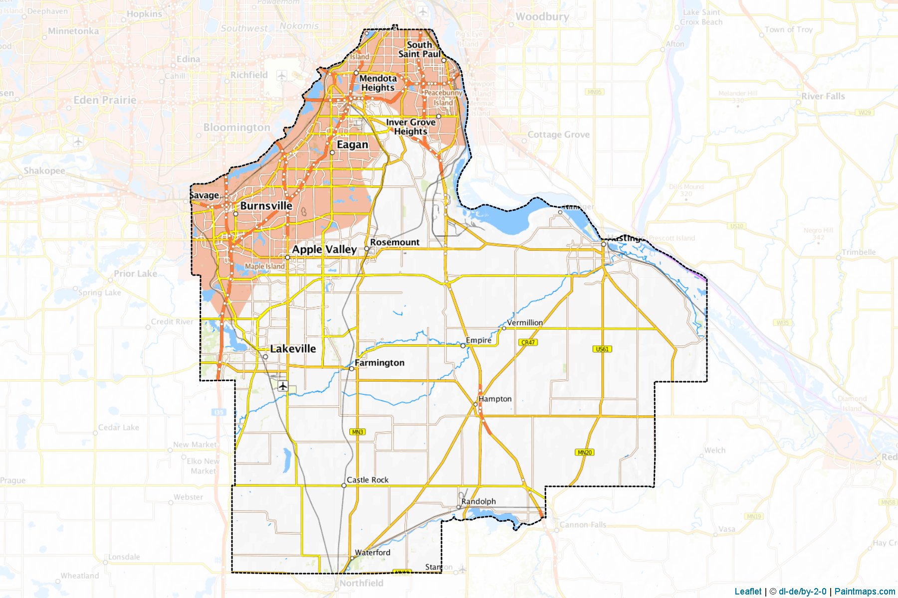 Dakota (Minnesota) Map Cropping Samples-1