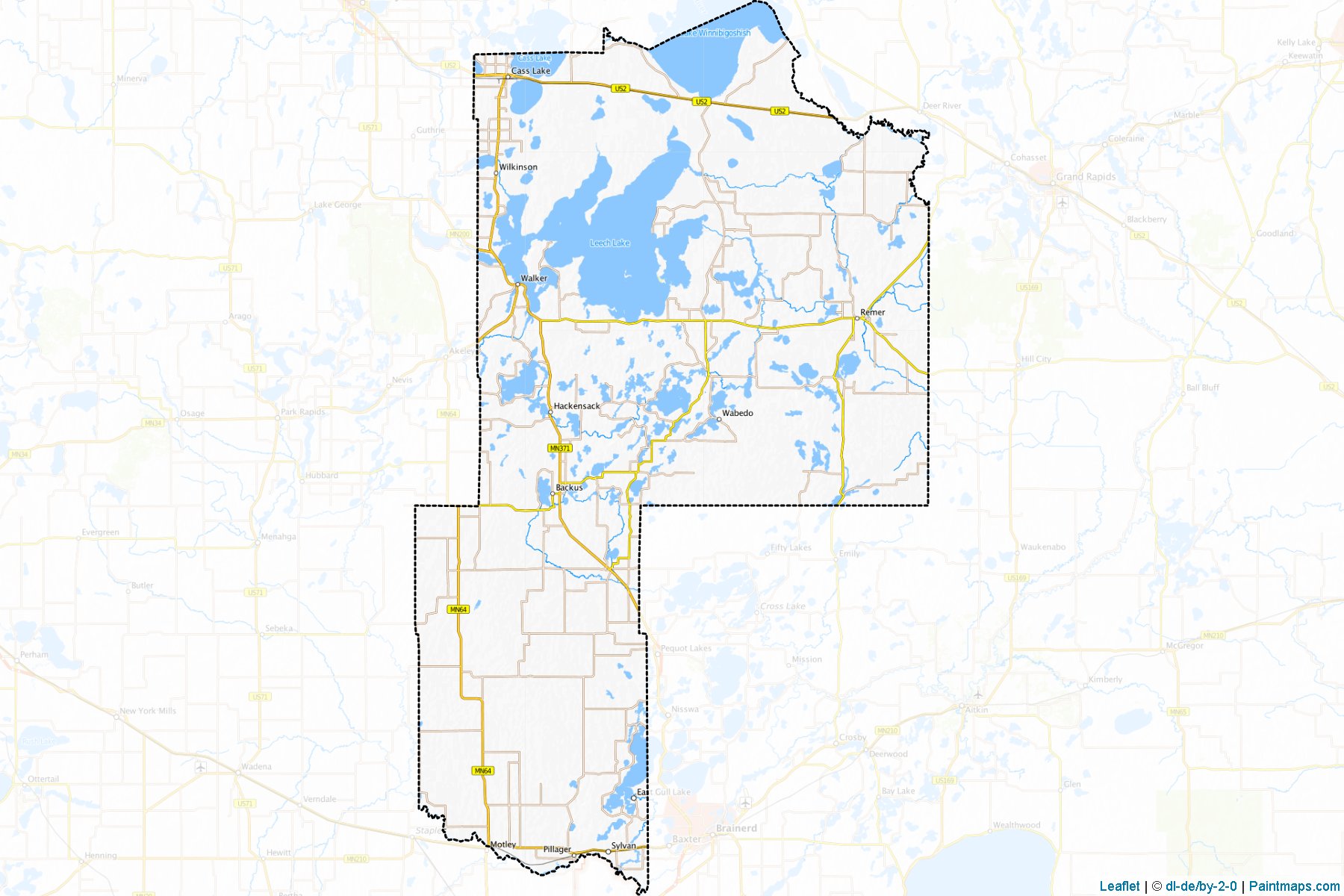 Cass (Minnesota) Map Cropping Samples-1