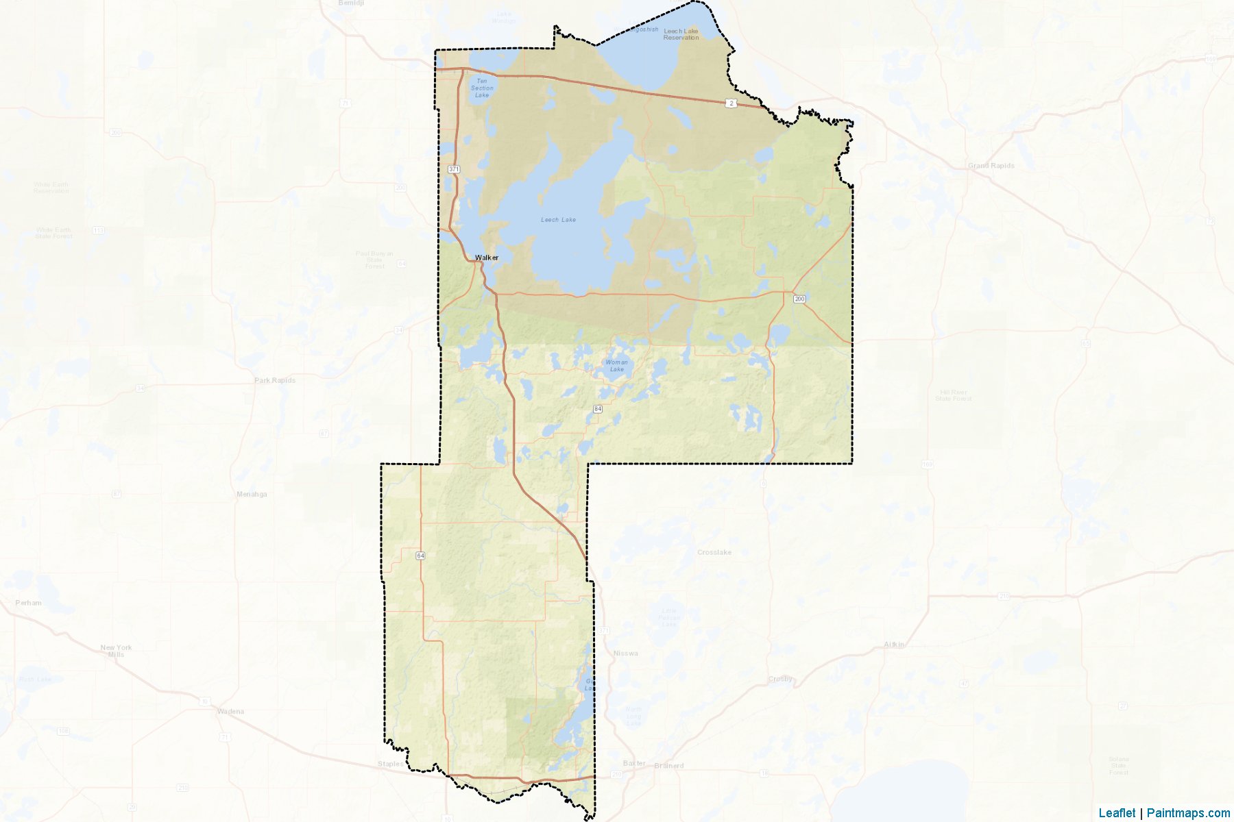 Cass (Minnesota) Map Cropping Samples-2