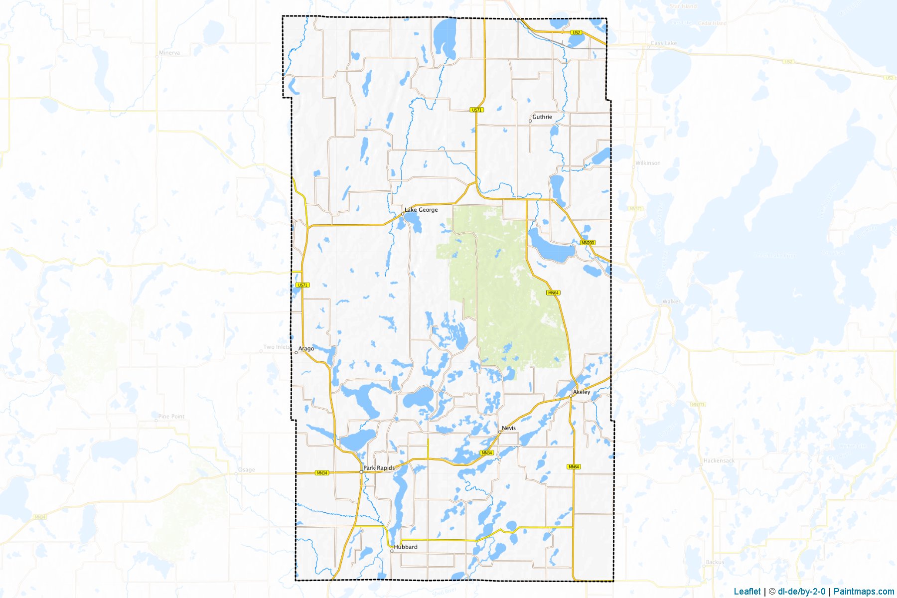 Hubbard (Minnesota) Map Cropping Samples-1