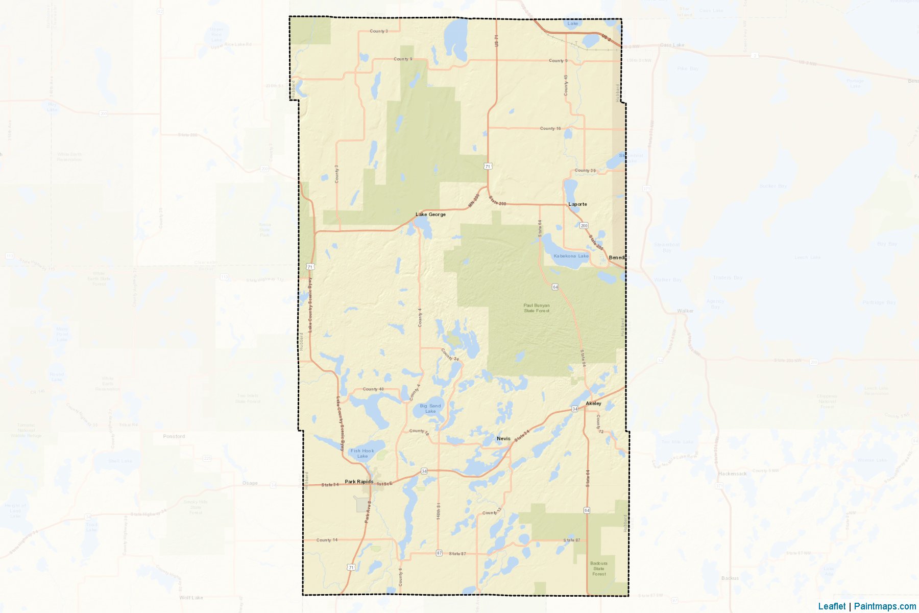 Hubbard (Minnesota) Map Cropping Samples-2