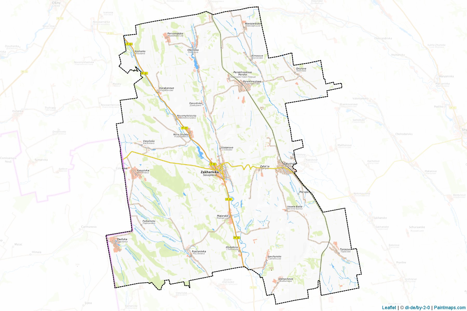 Muestras de recorte de mapas Frunzivskyi (Odessa)-1