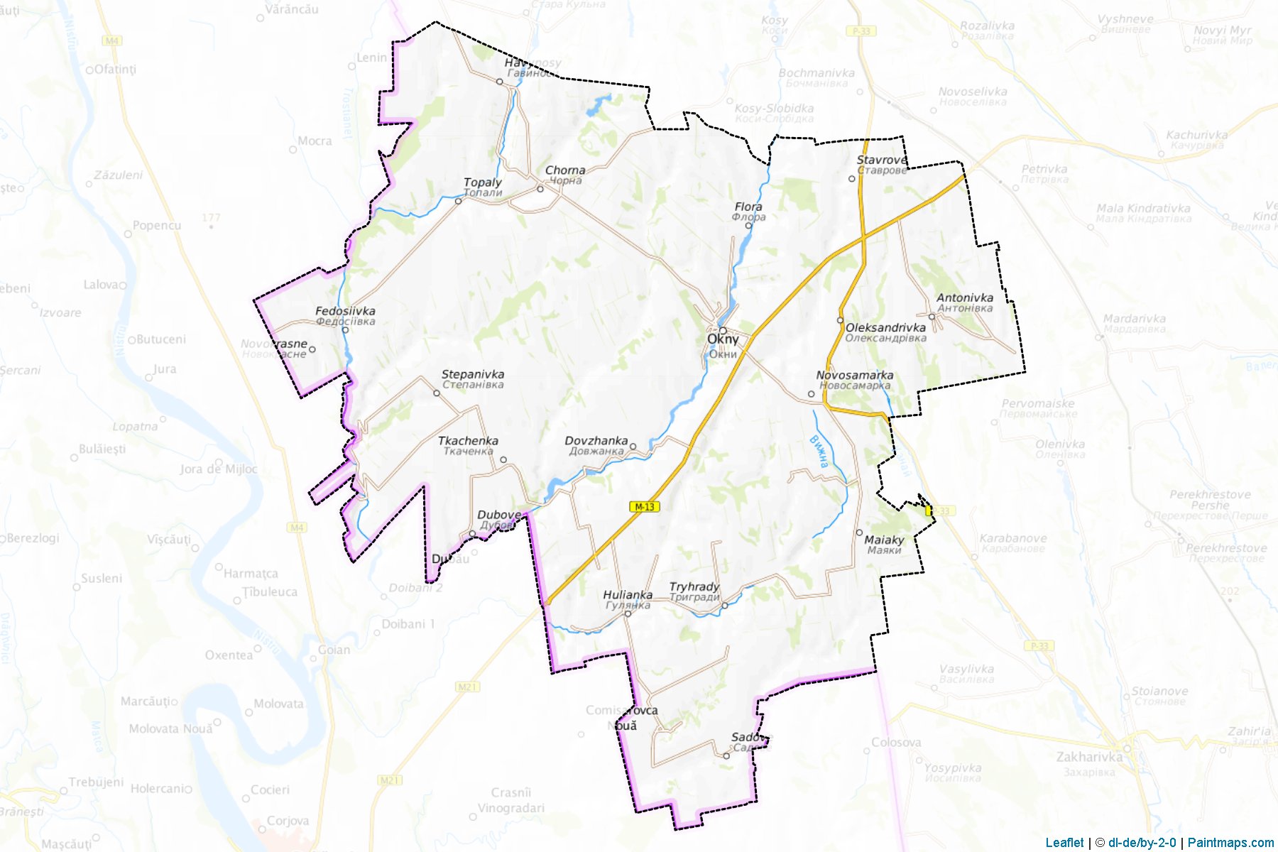 Muestras de recorte de mapas Krasnooknianskyi (Odessa)-1