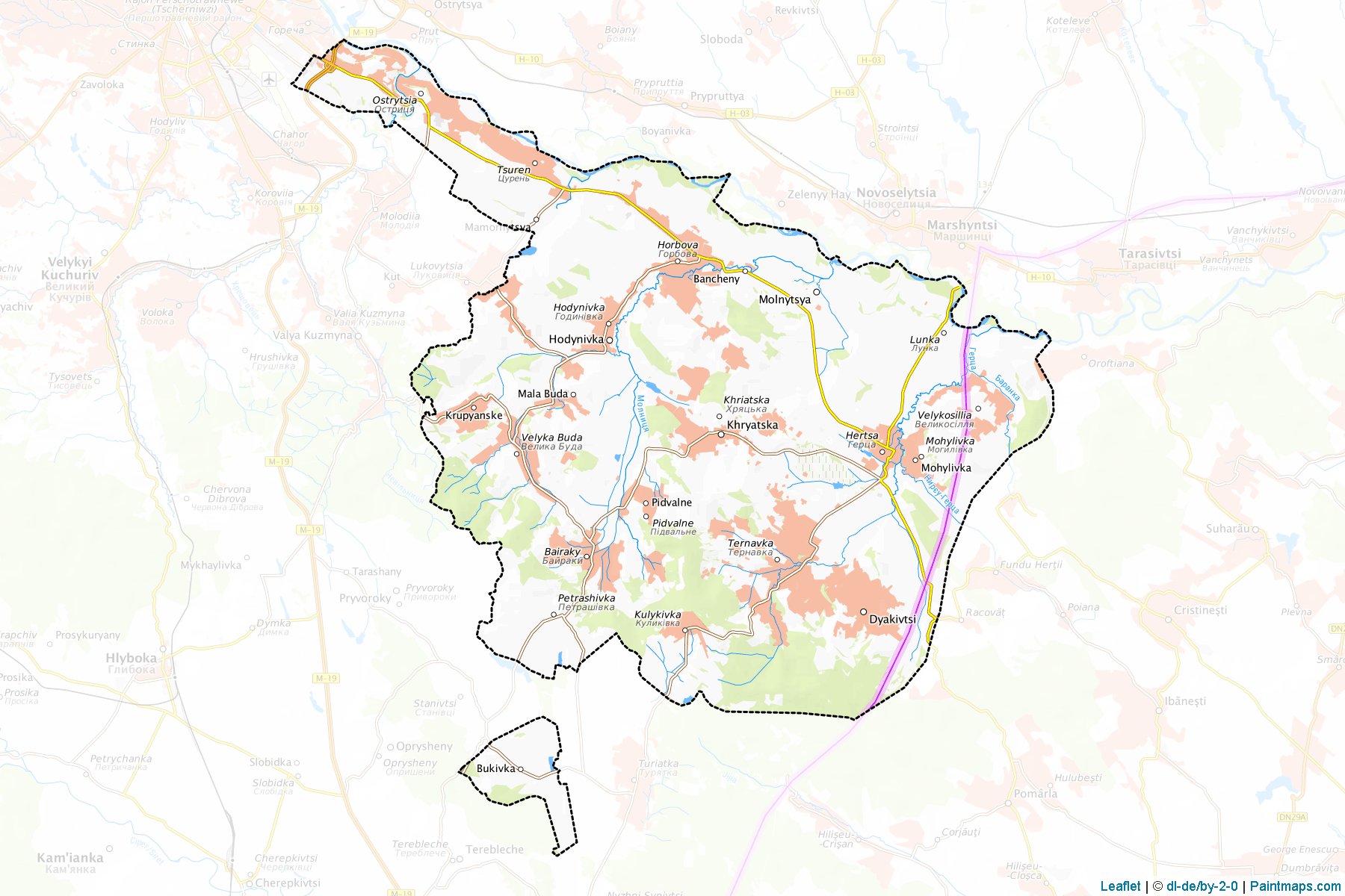 Hertsaivs'kyi (Chernivtsi) Map Cropping Samples-1