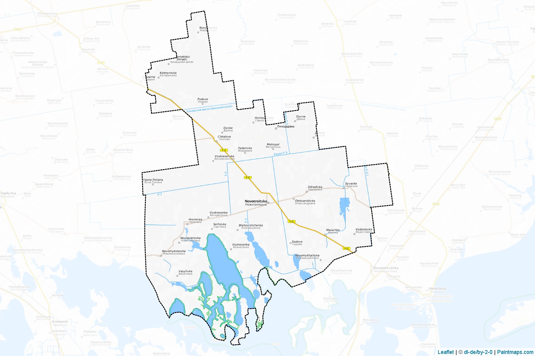 Novotroitskyi (Herson Oblastı) Haritası Örnekleri-1