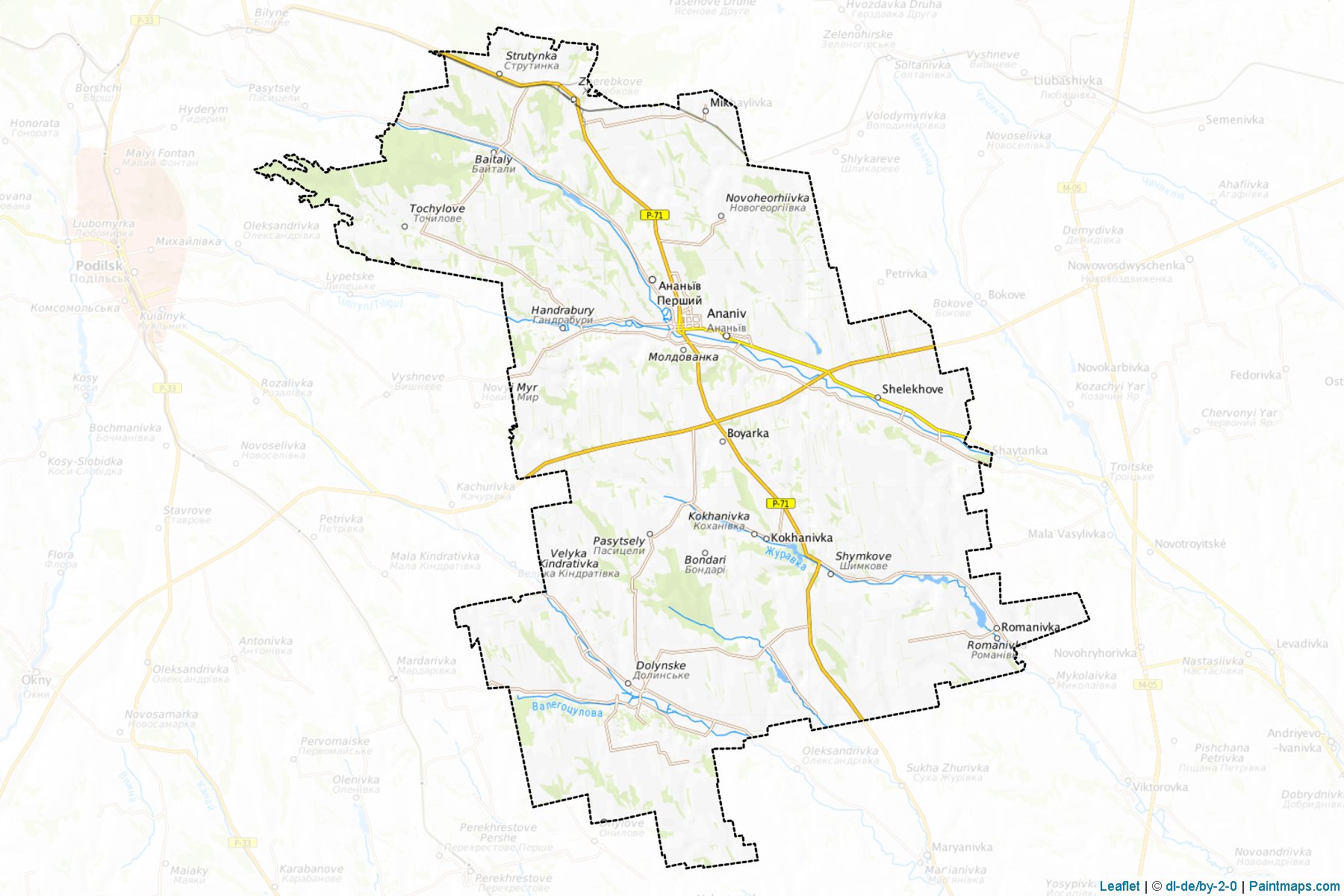 Muestras de recorte de mapas Ananivskyi (Odessa)-1