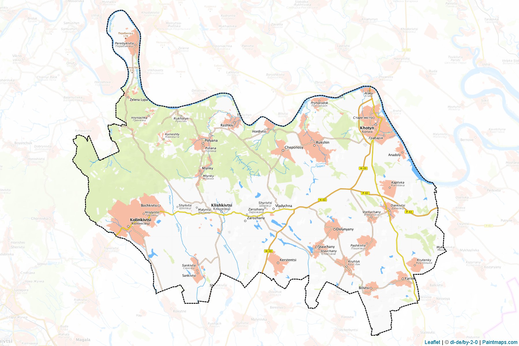 Khotyns'kyi (Chernivtsi) Map Cropping Samples-1