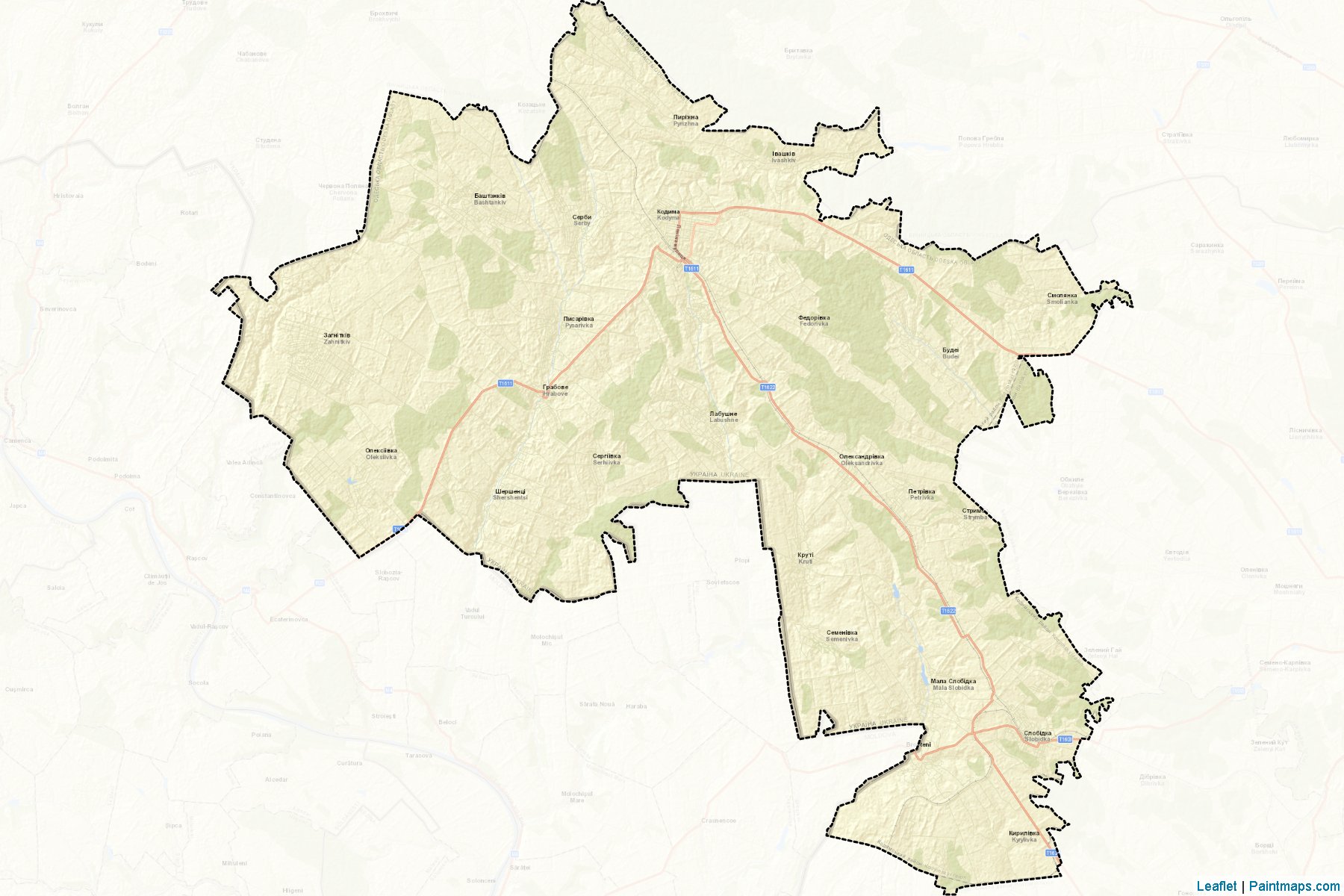 Muestras de recorte de mapas Kodymskyi (Odessa)-2