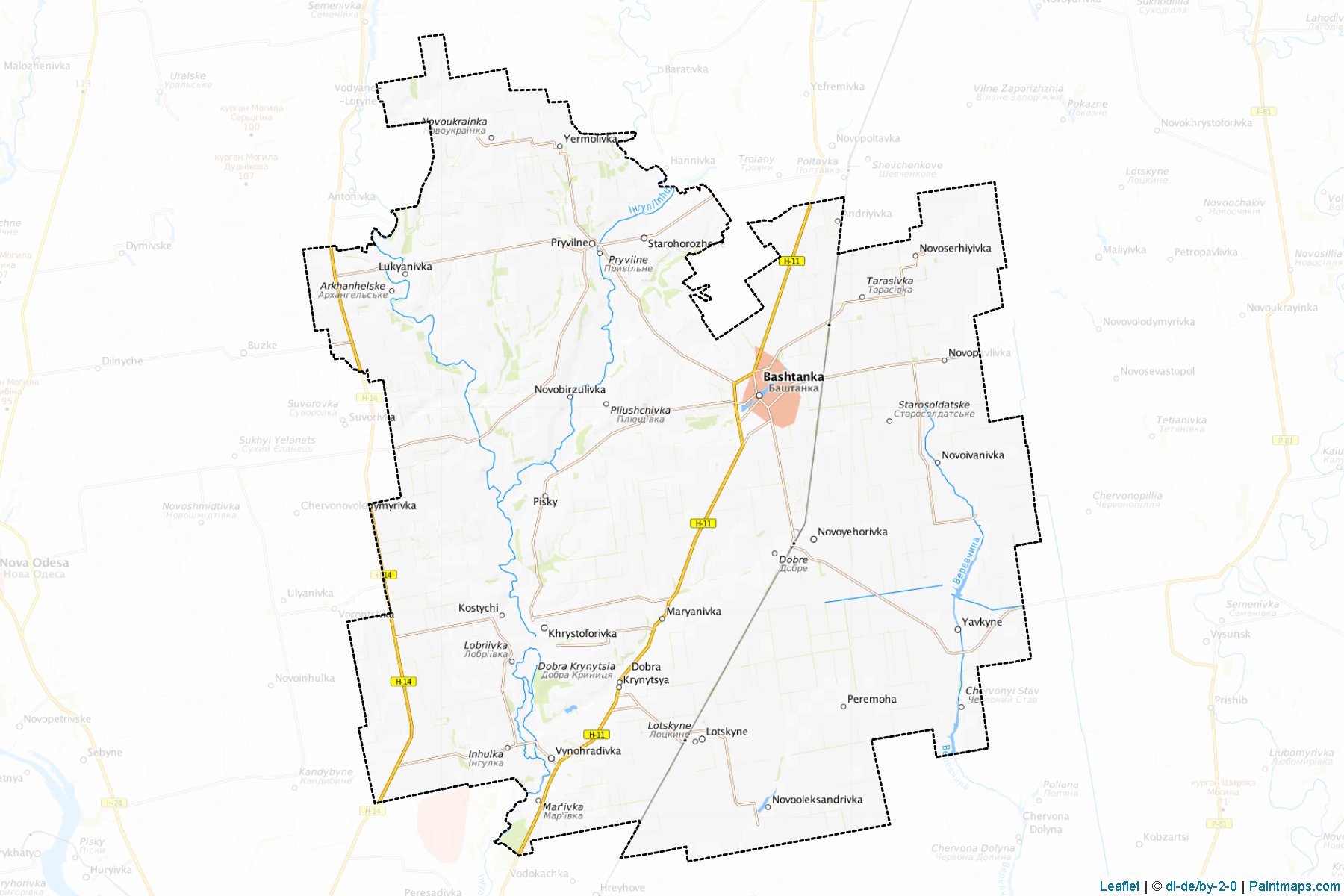 Bashtans'kyi (Mykolaiv) Map Cropping Samples-1