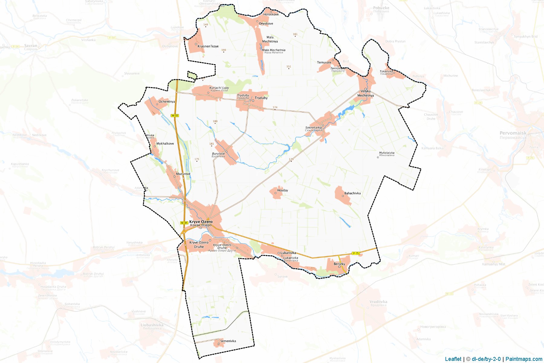 Kryvoozers'kyi (Mykolaiv) Map Cropping Samples-1