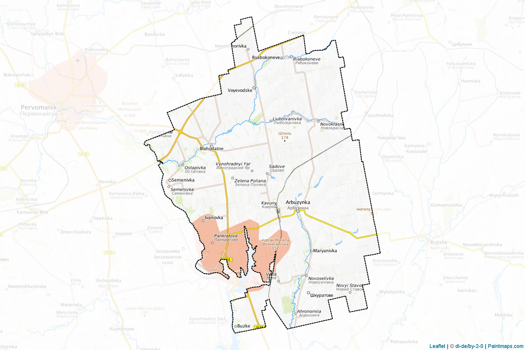 Arbuzyns'kyi (Mykolaiv) Map Cropping Samples-1