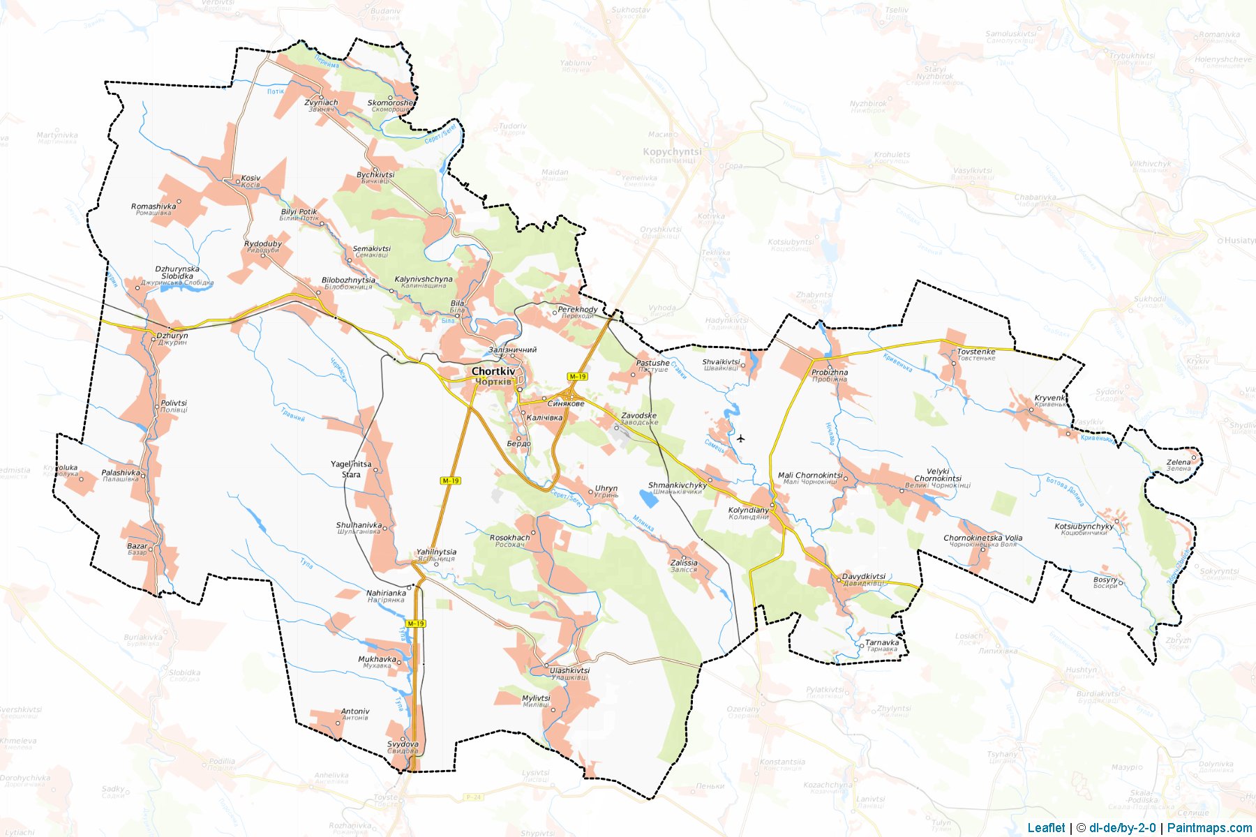 Chortkivs'kyi (Ternopil) Map Cropping Samples-1