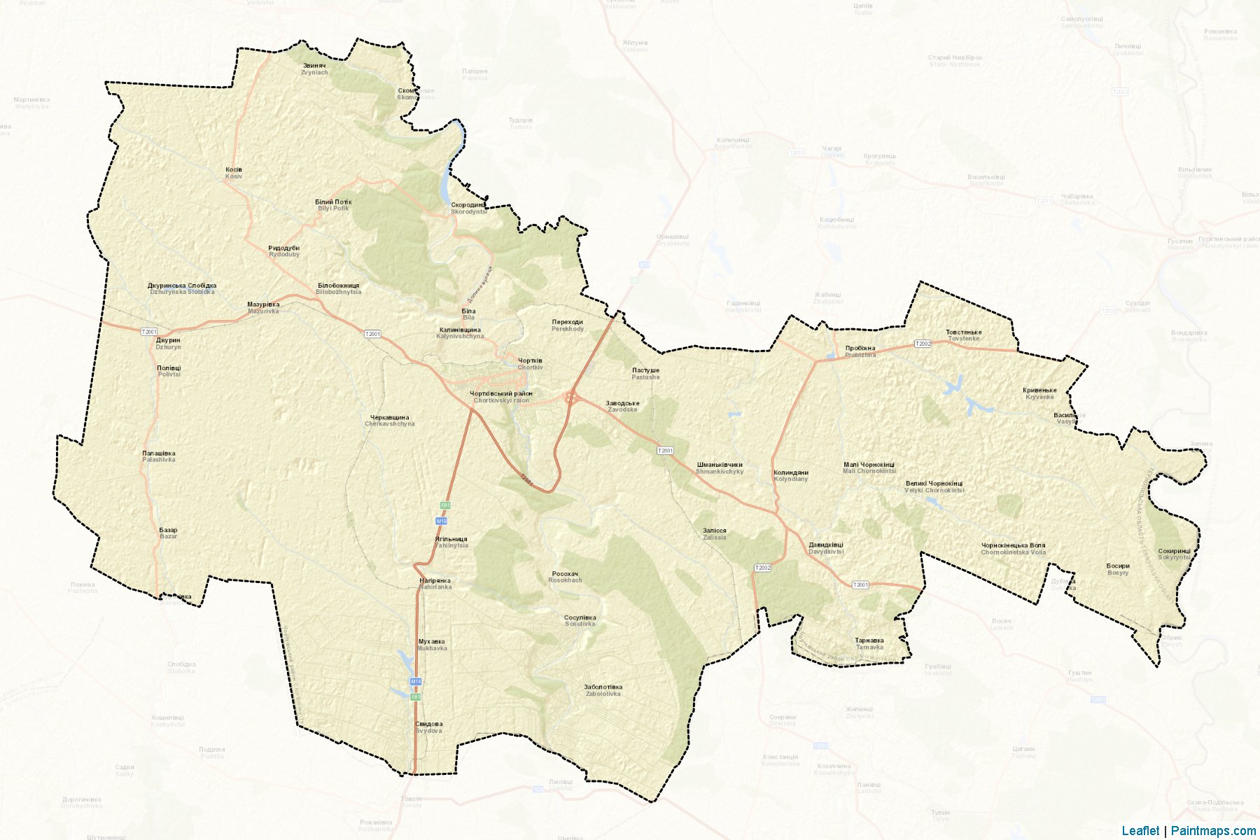 Chortkivs'kyi (Ternopil) Map Cropping Samples-2