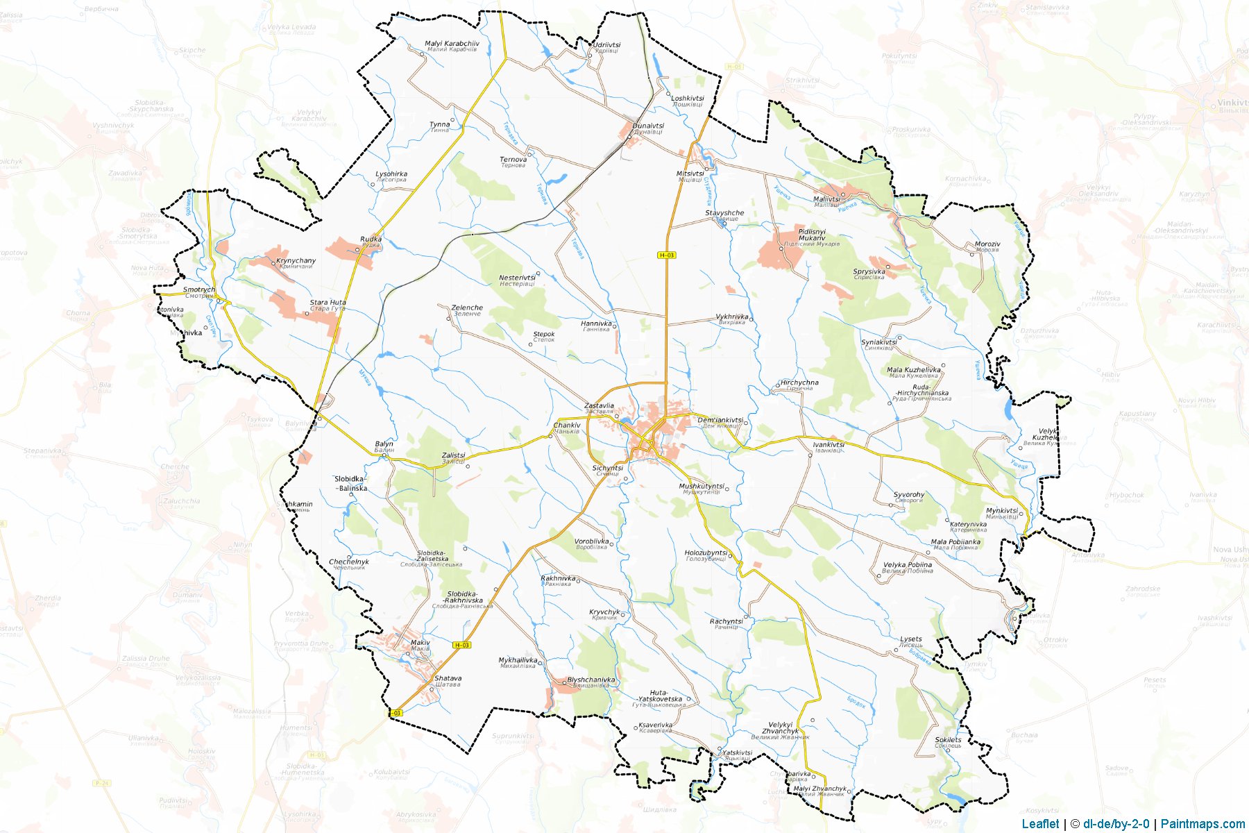 Dunaievets'kyi (Khmelnytskyi) Map Cropping Samples-1