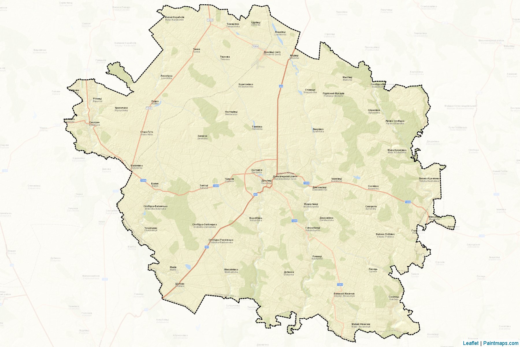 Dunaievets'kyi (Khmelnytskyi) Map Cropping Samples-2