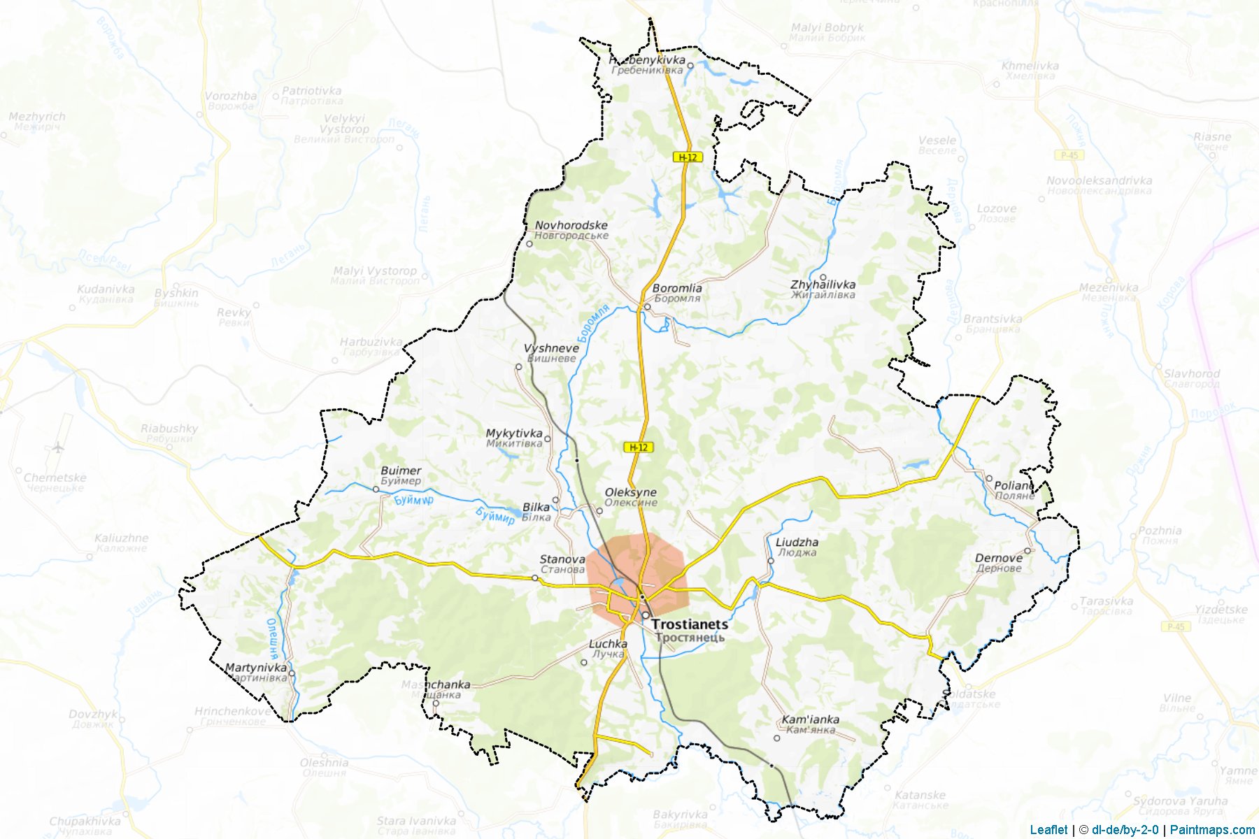 Trostianets'kyi (Sumy) Map Cropping Samples-1