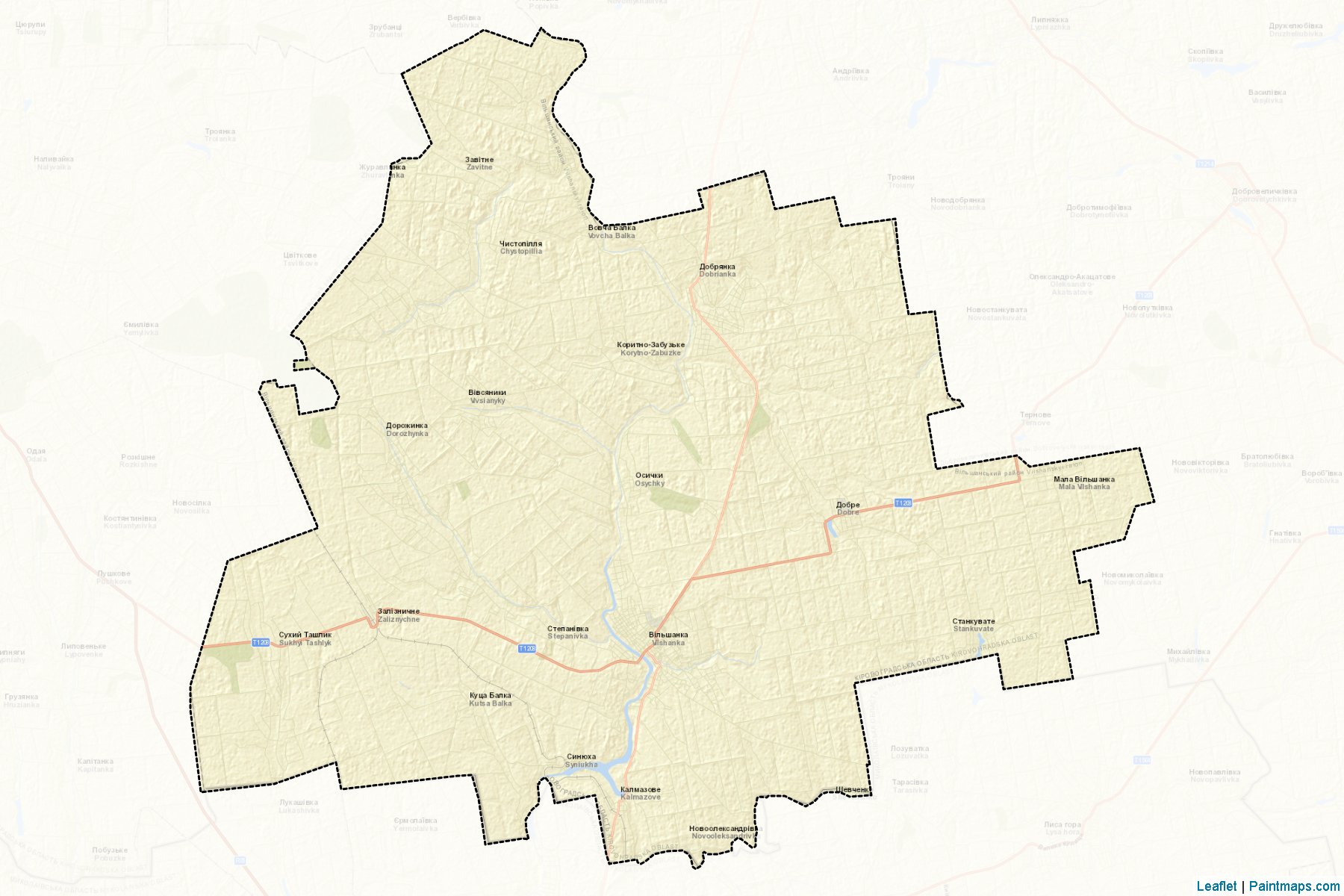 Muestras de recorte de mapas Vilshanskyi (Kirovohrad)-2