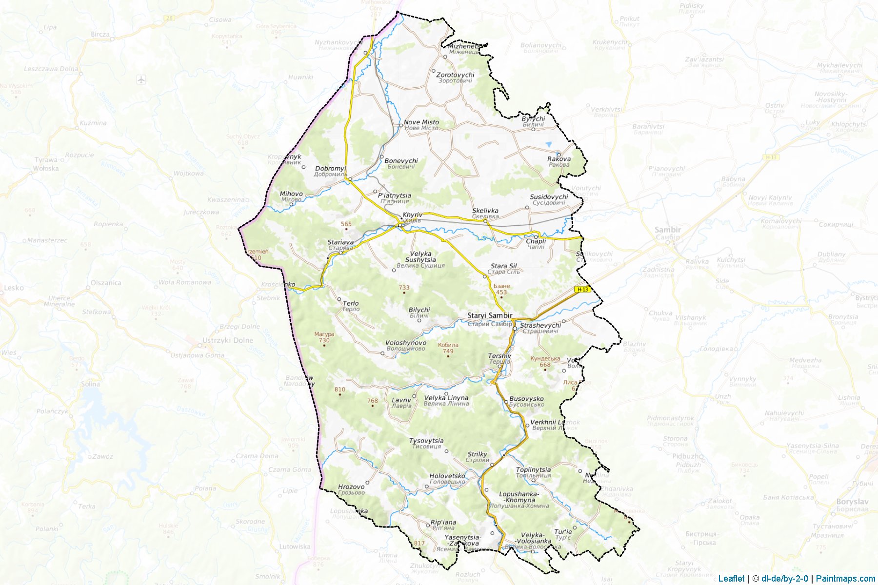 Starosambirs'kyi (Lviv) Map Cropping Samples-1