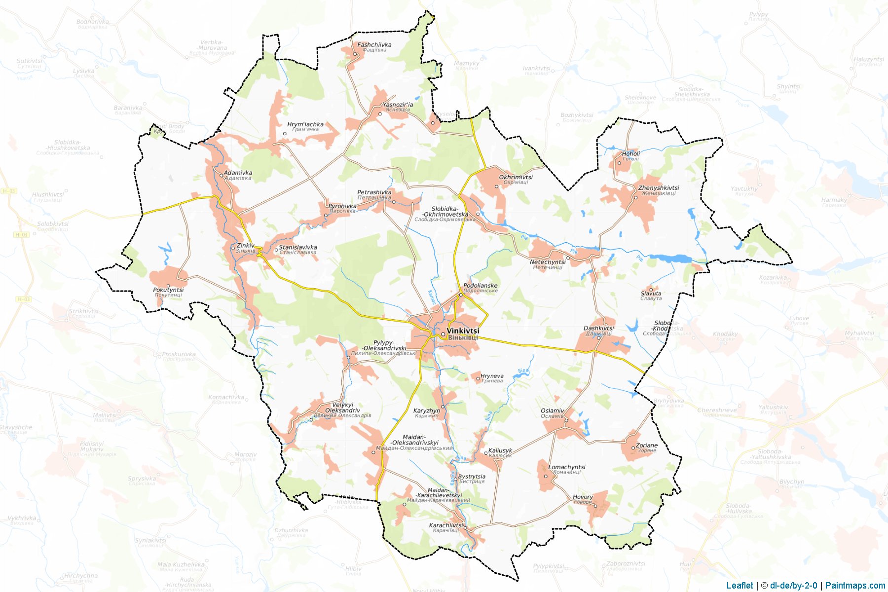 Vinkovetskyi (Hmelnitski Oblastı) Haritası Örnekleri-1