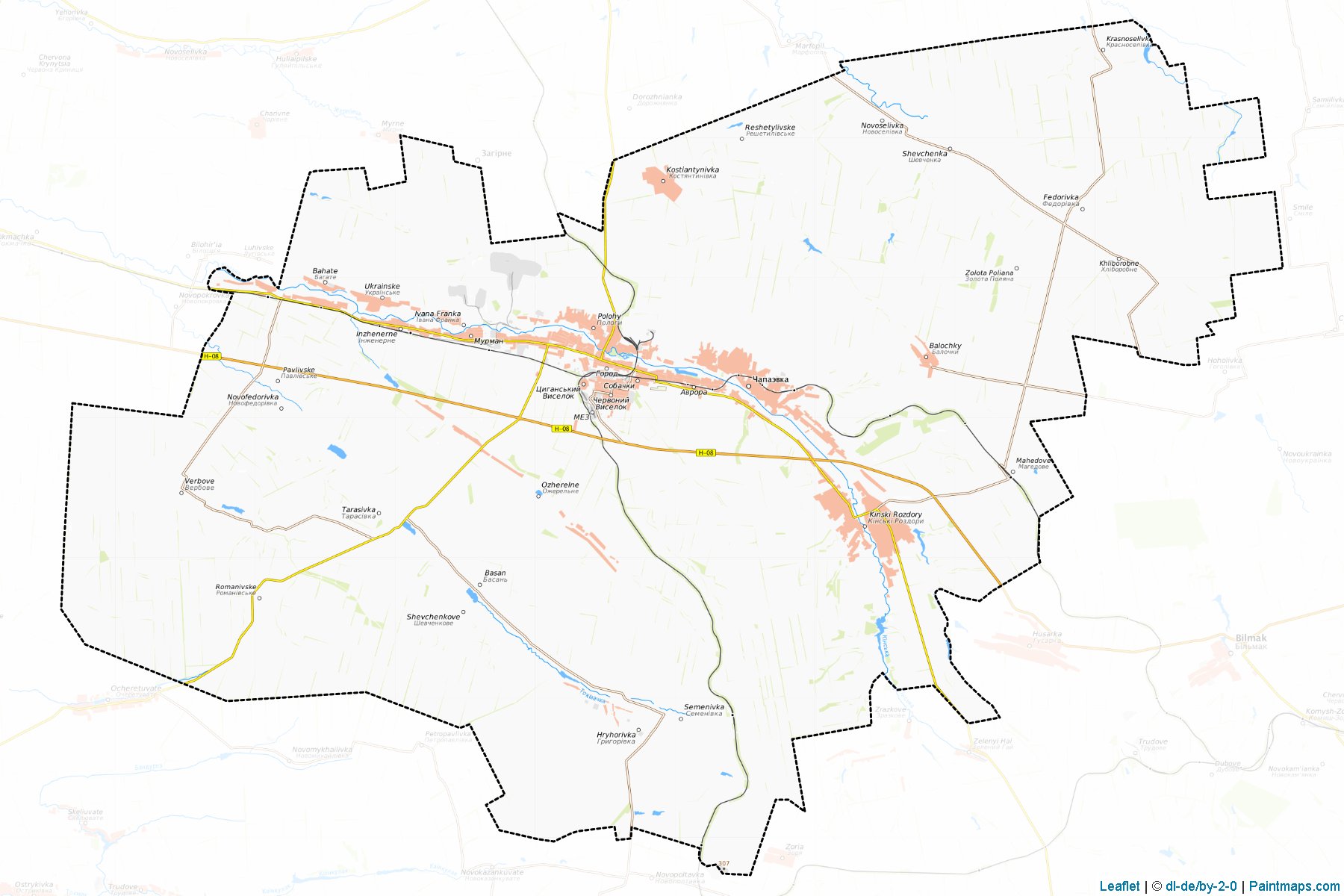 Polohivskyi (Zaporijya Oblastı) Haritası Örnekleri-1