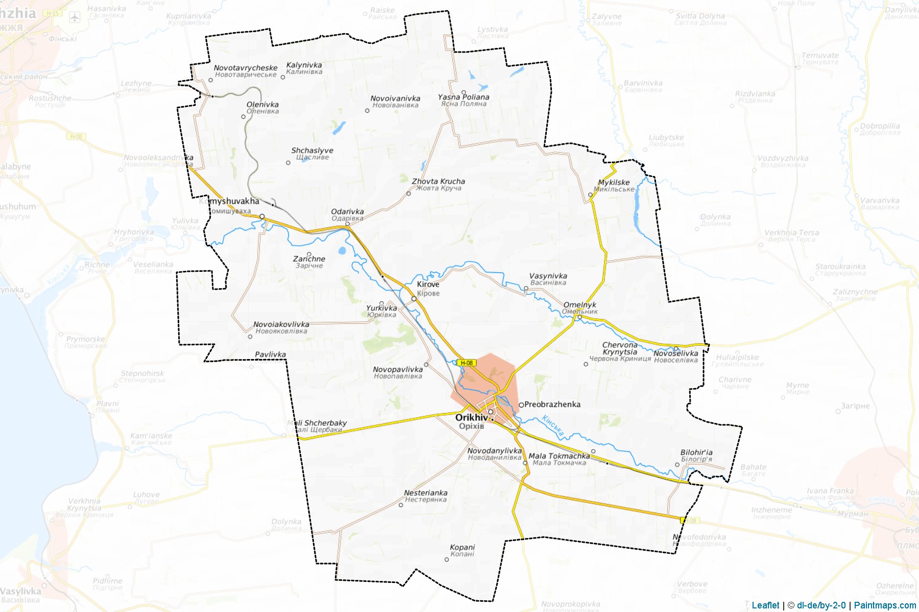 Orikhivs'kyi (Zaporizhia) Map Cropping Samples-1