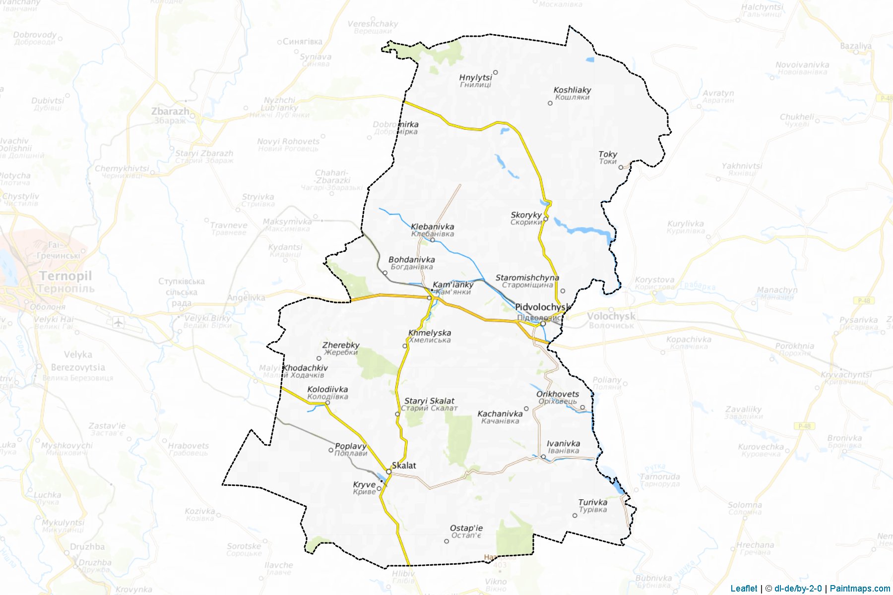 Pidvolochys'kyi (Ternopil) Map Cropping Samples-1