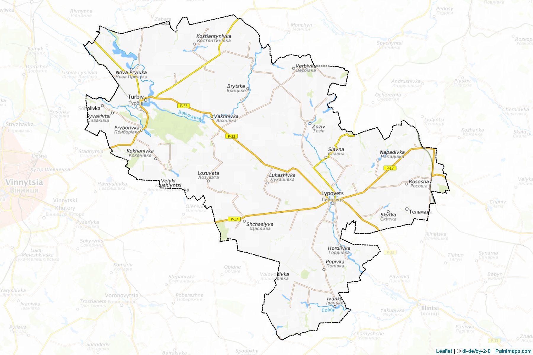 Lypovets'kyi (Vinnytsia) Map Cropping Samples-1