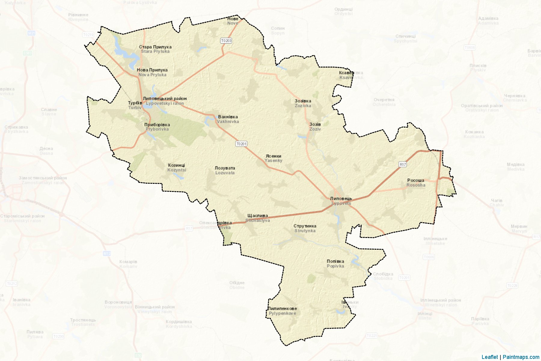 Lypovets'kyi (Vinnytsia) Map Cropping Samples-2