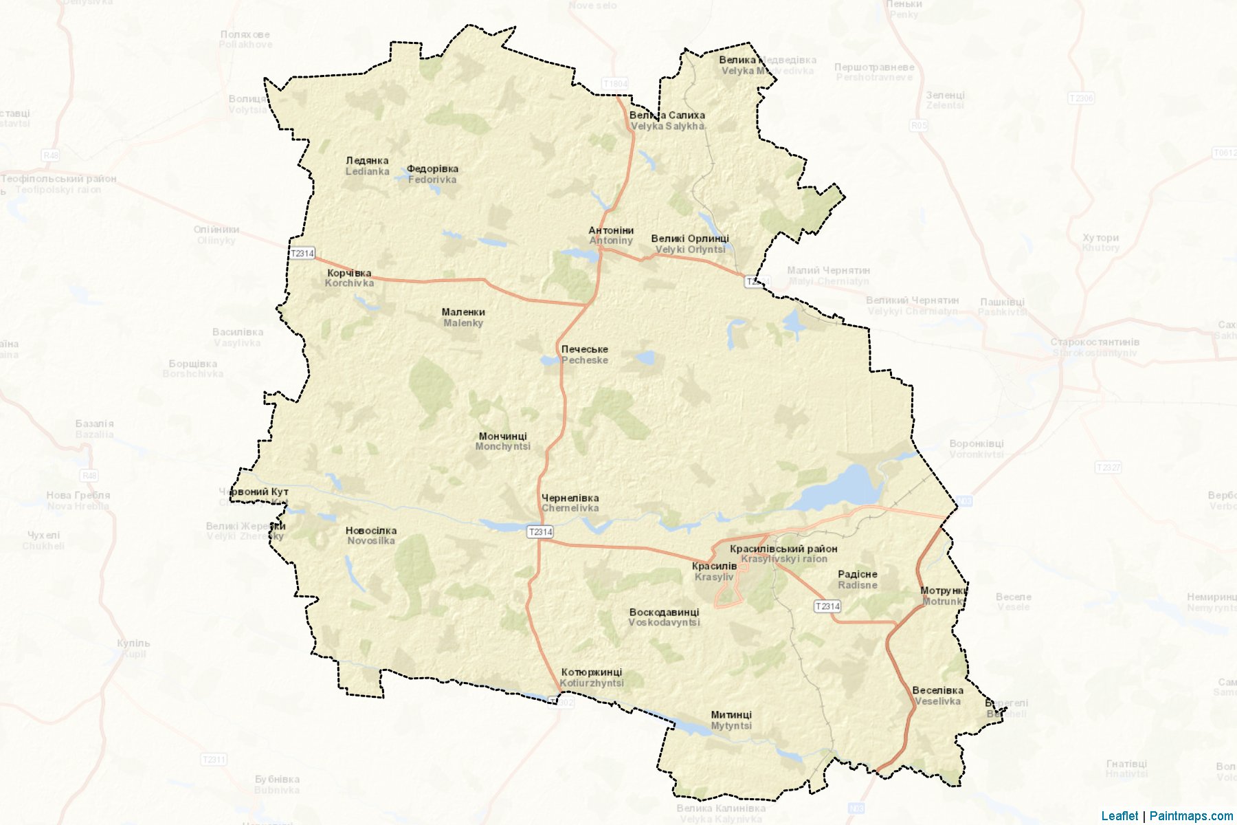 Krasylivs'kyi (Khmelnytskyi) Map Cropping Samples-2