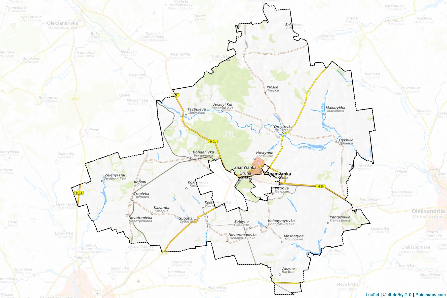 Znamyans'kyi (Kirovohrad) Map Cropping Samples-1