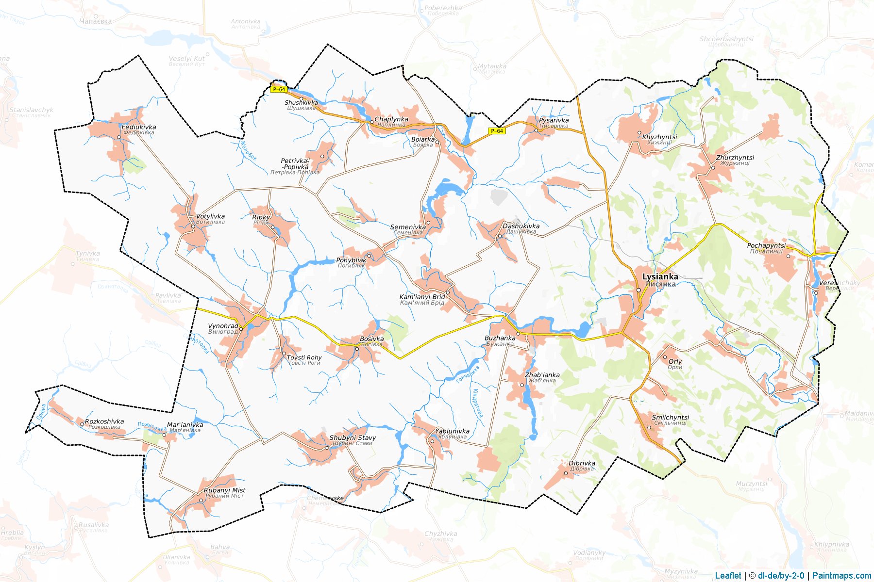 Lysians'kyi (Cherkasy) Map Cropping Samples-1