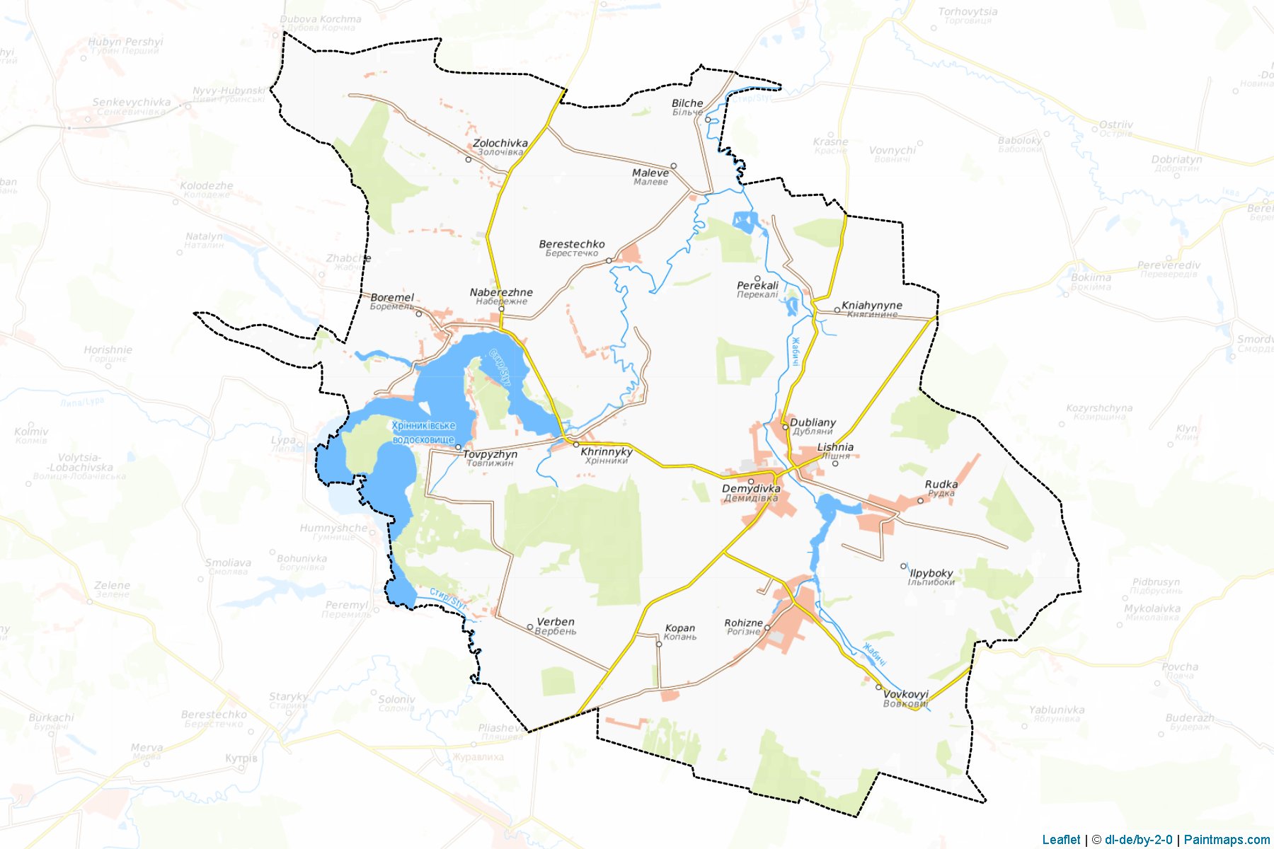 Demydivs'kyi (Rivne) Map Cropping Samples-1