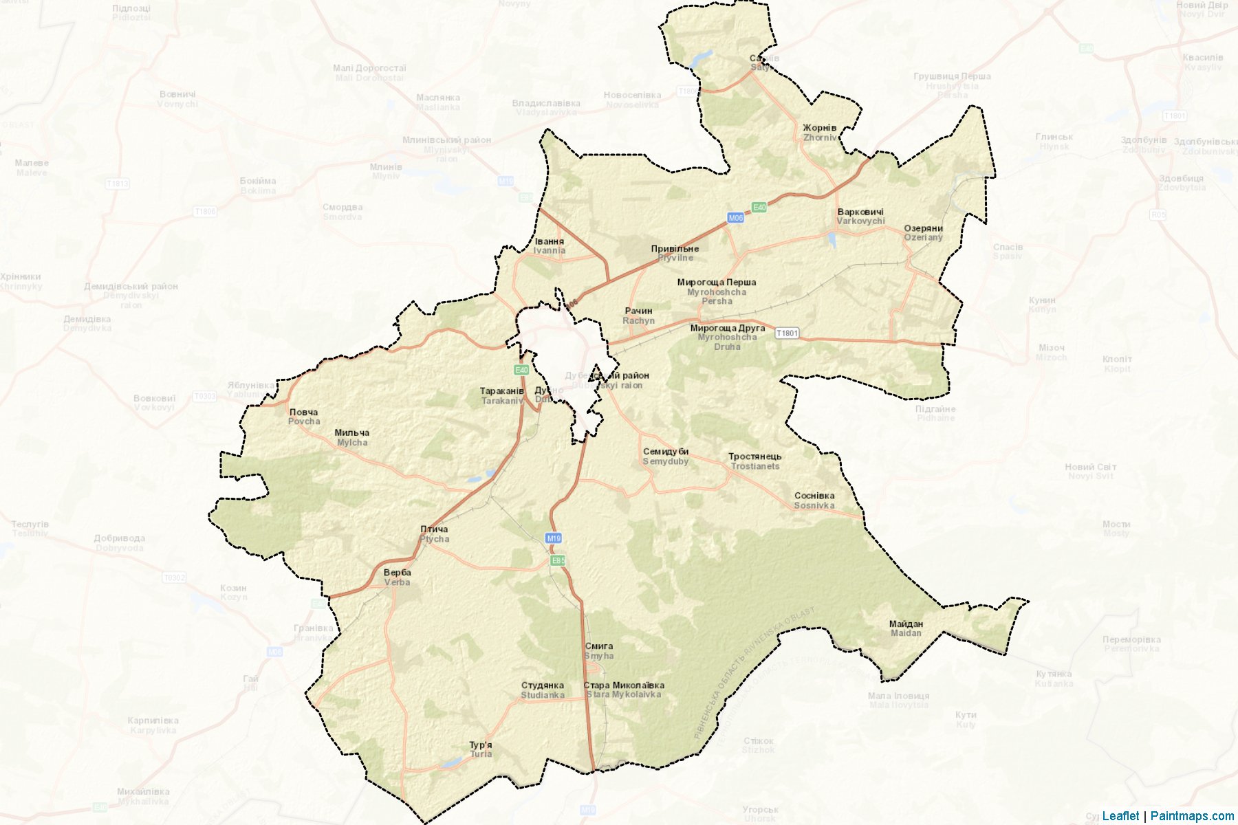 Dubens'kyi (Rivne) Map Cropping Samples-2