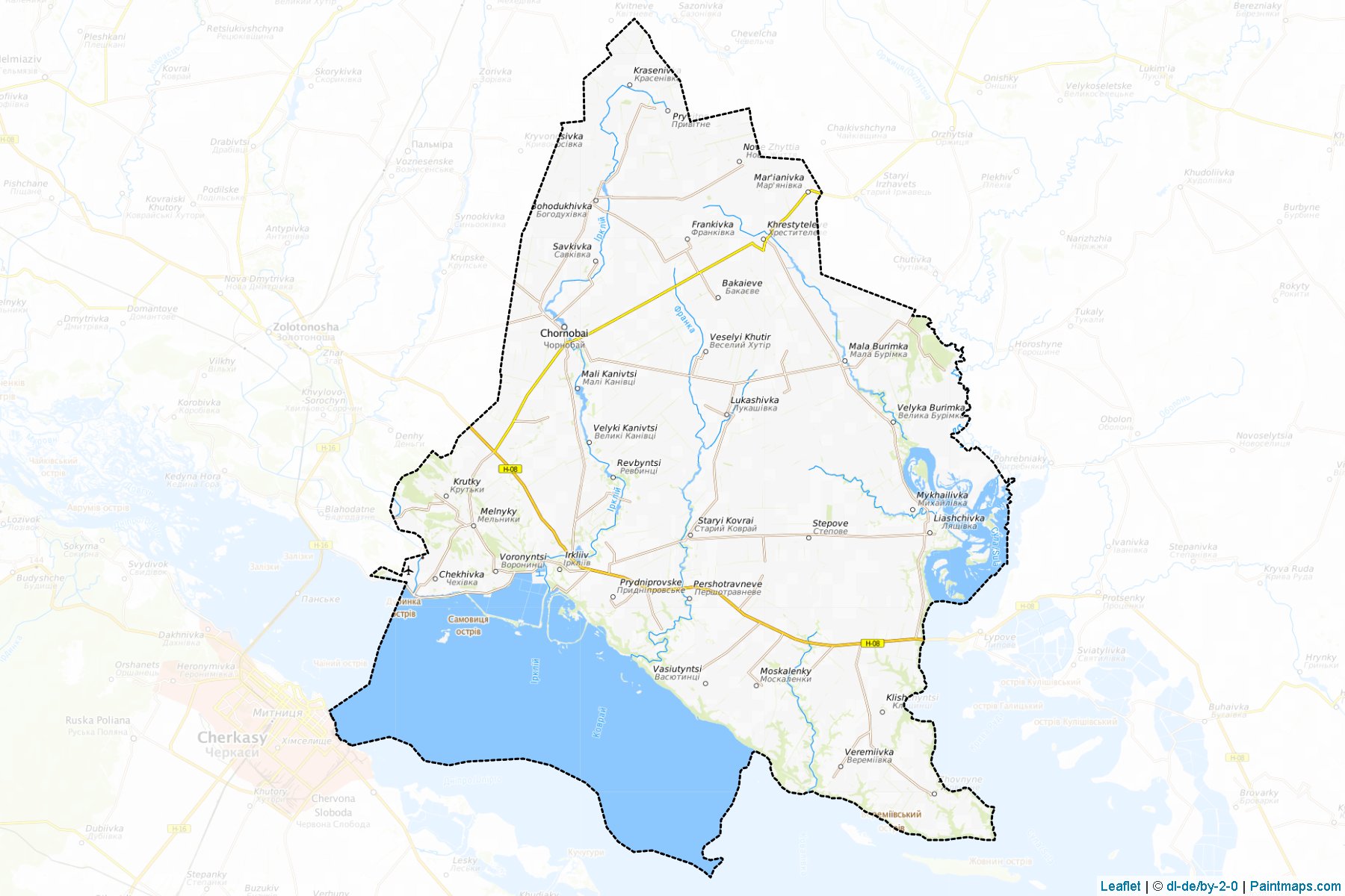 Chornobaivs'kyi (Cherkasy) Map Cropping Samples-1