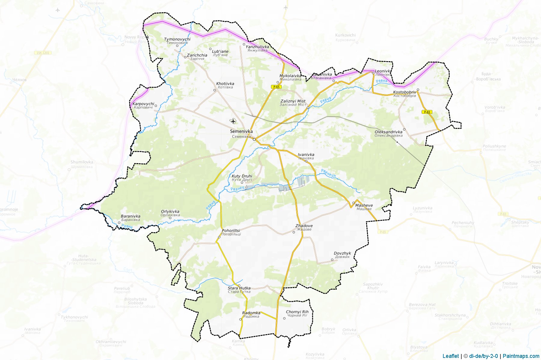 Semenivs'kyi (Chernihiv) Map Cropping Samples-1