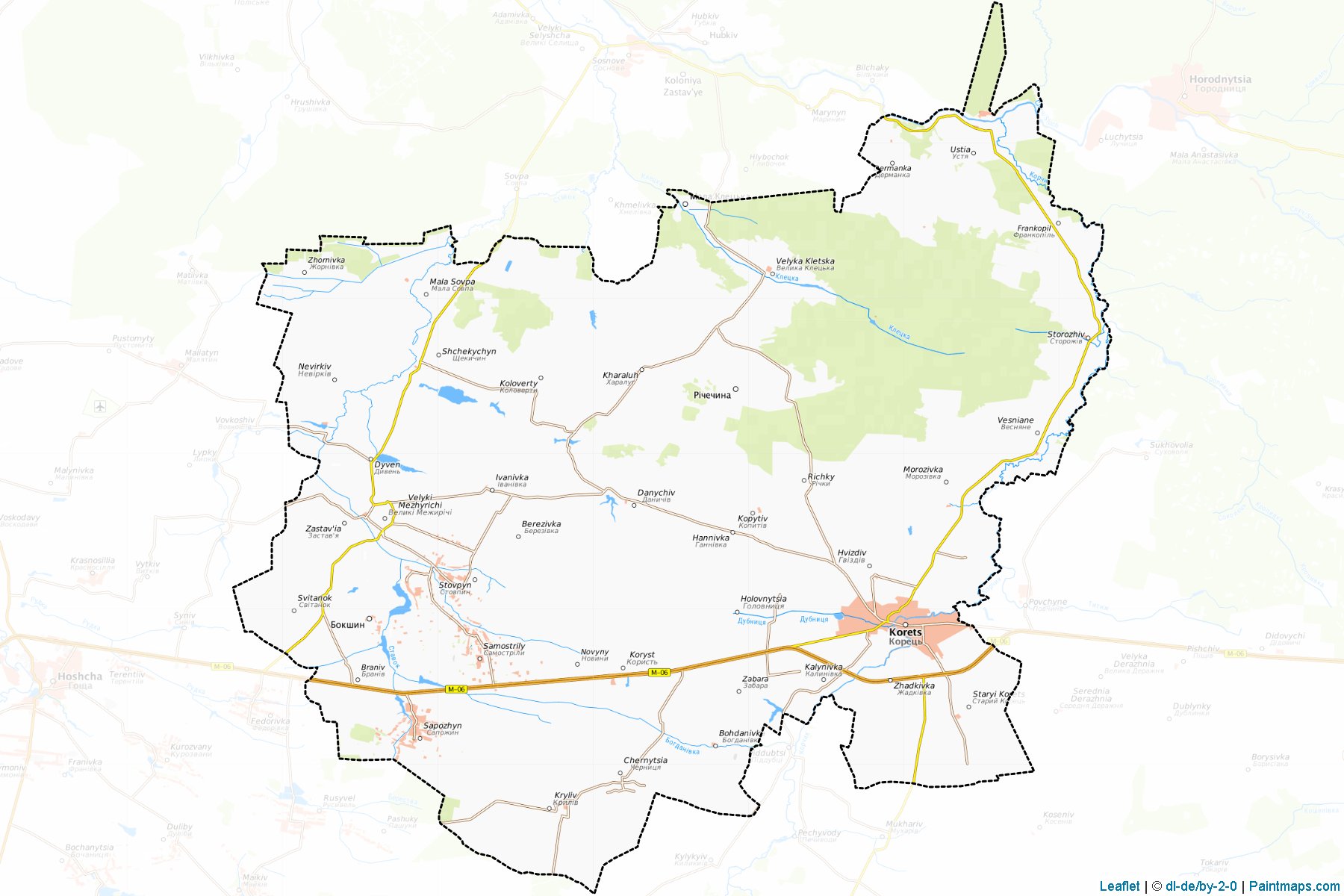 Korets'kyi (Rivne) Map Cropping Samples-1