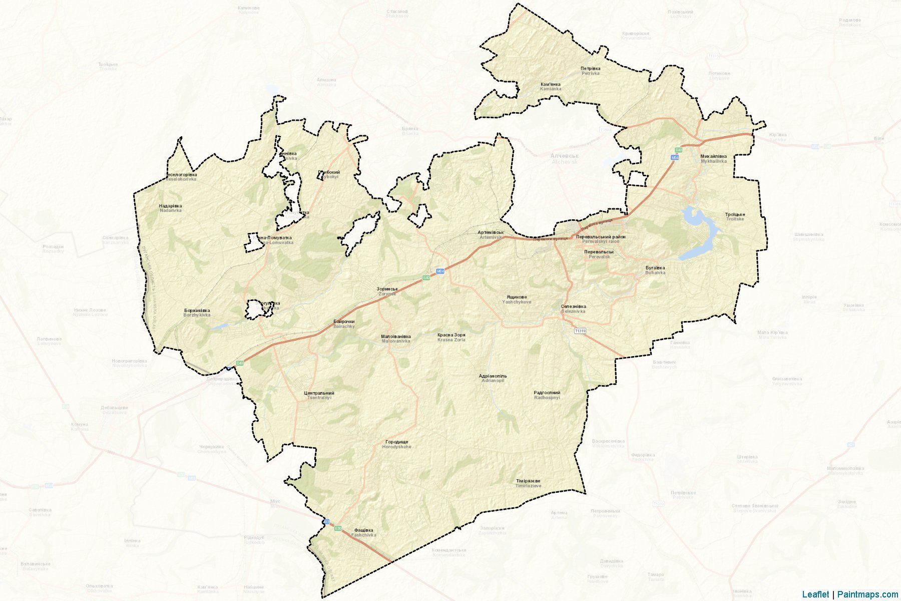 Pereval's'kyi (Luhansk) Map Cropping Samples-2