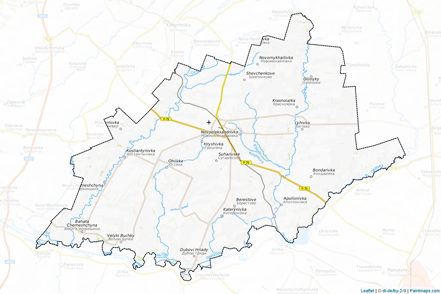 Muestras de recorte de mapas Sakhnovshchynskyi (Kharkiv)-1