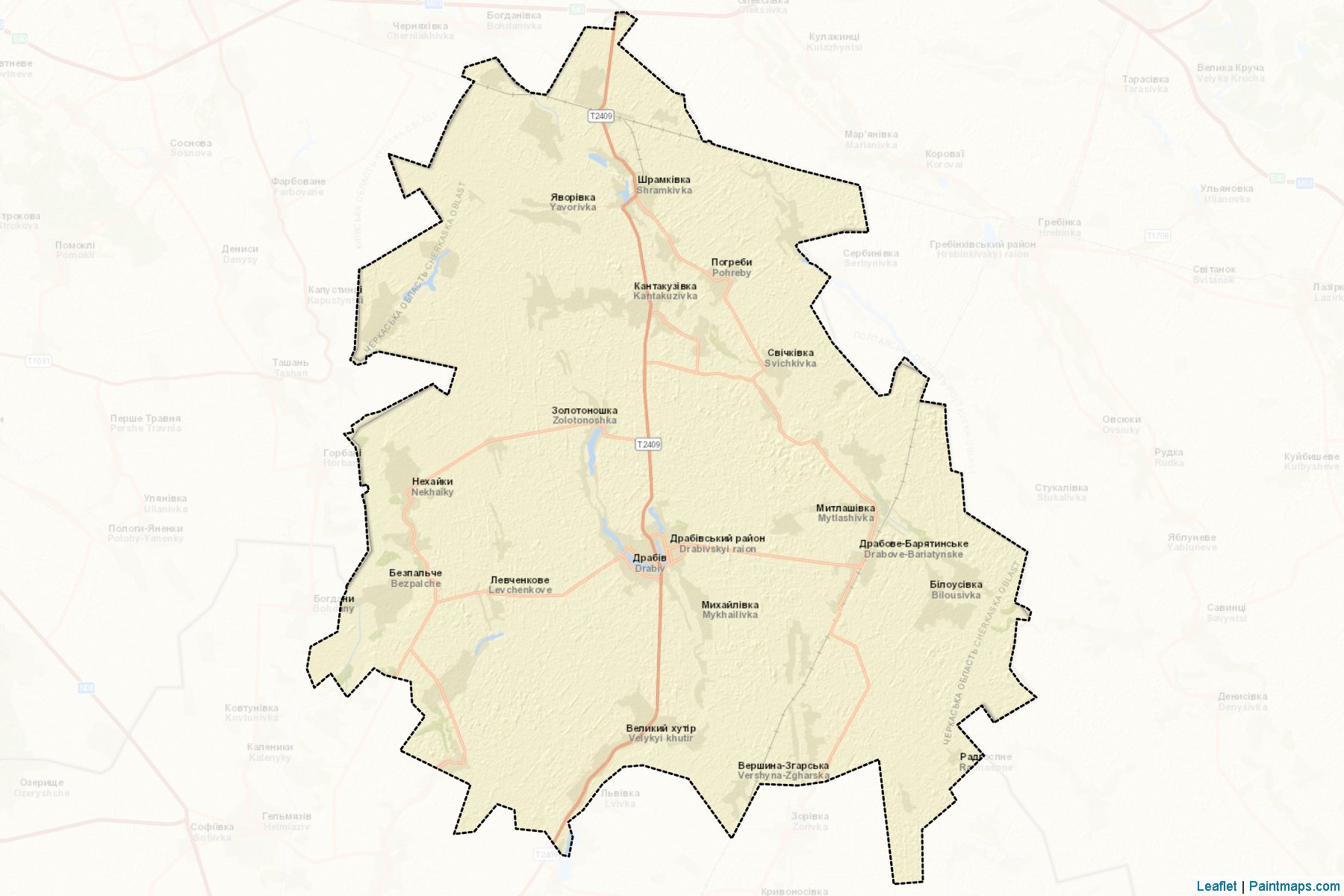 Muestras de recorte de mapas Drabivskyi (Cherkasy)-2