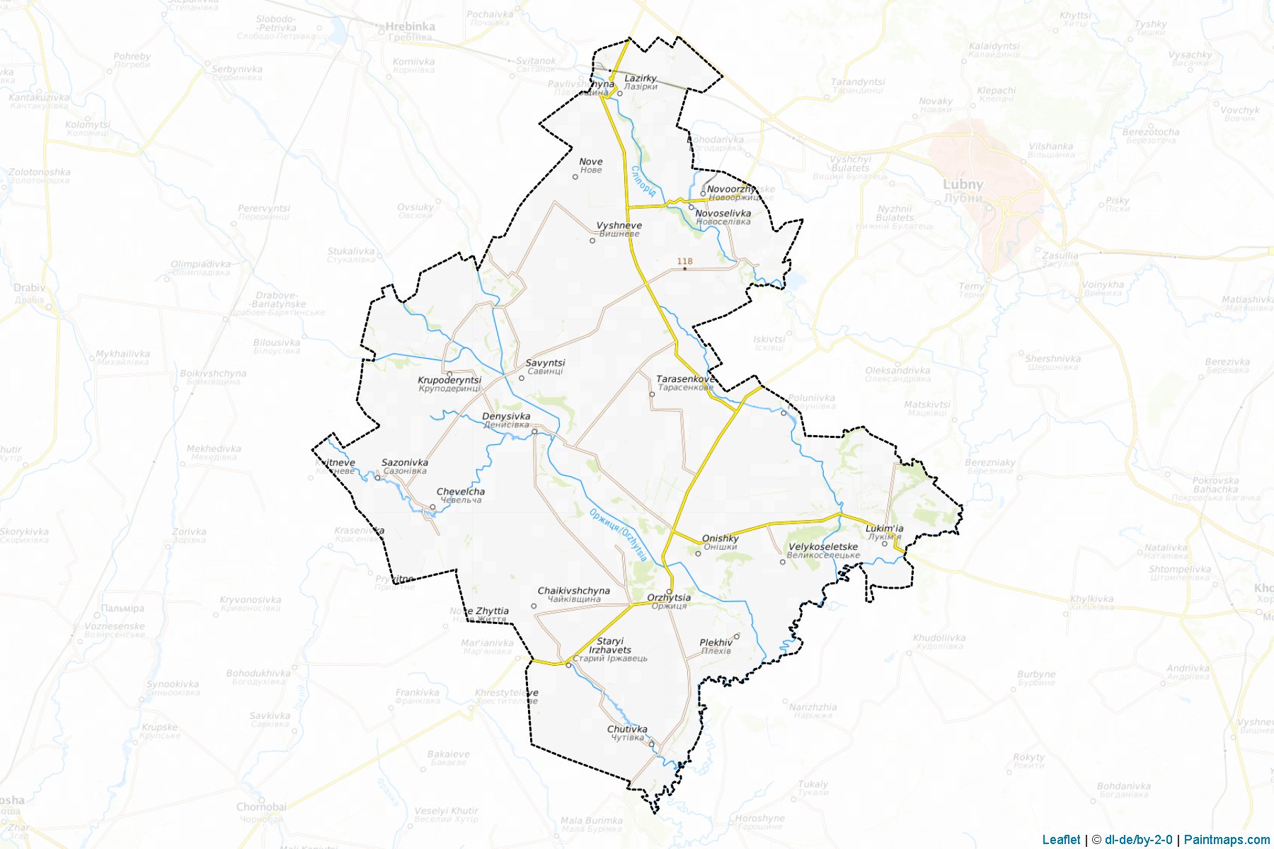 Orzhyts'kyi (Poltava) Map Cropping Samples-1