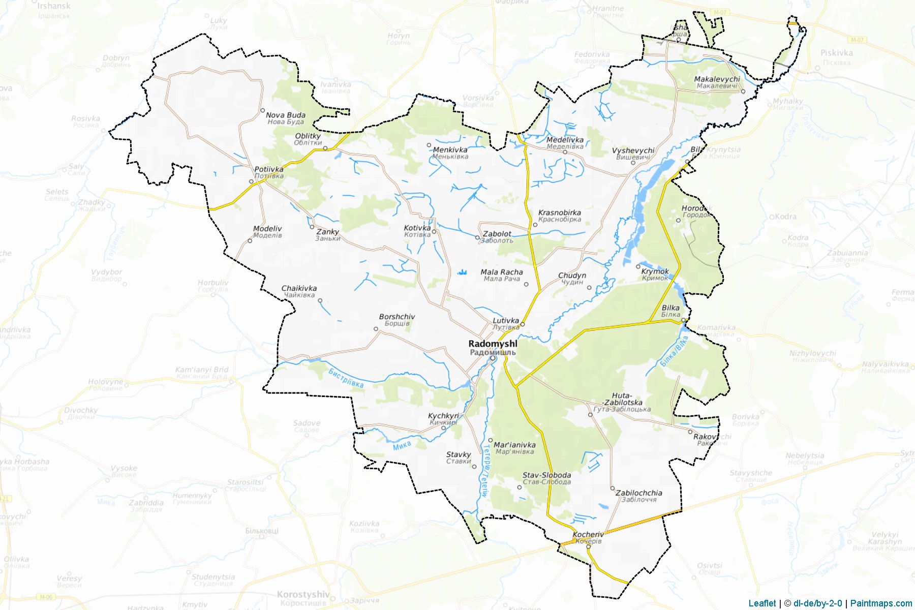 Radomyshl's'kyi (Zhytomyr) Map Cropping Samples-1