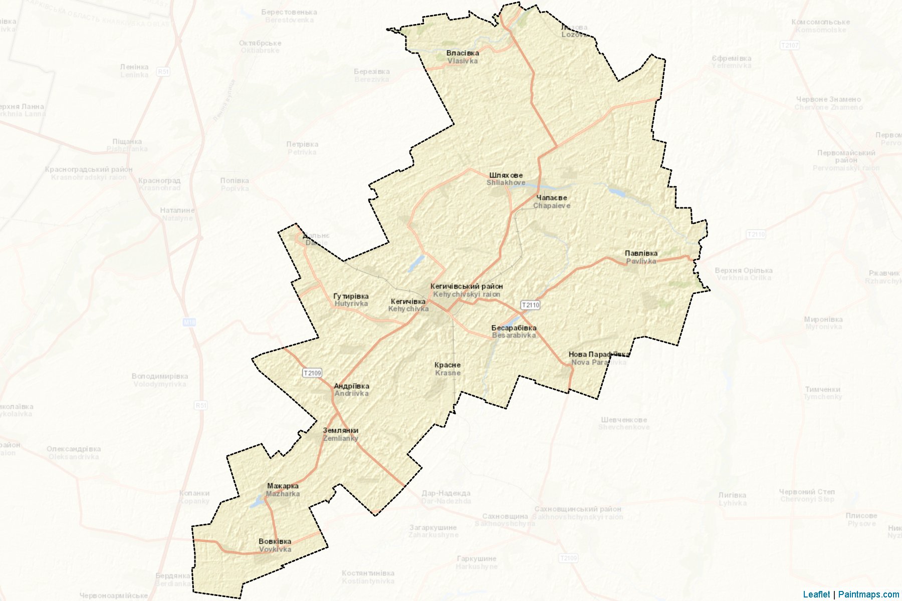 Kehychivs'kyi (Kharkiv) Map Cropping Samples-2